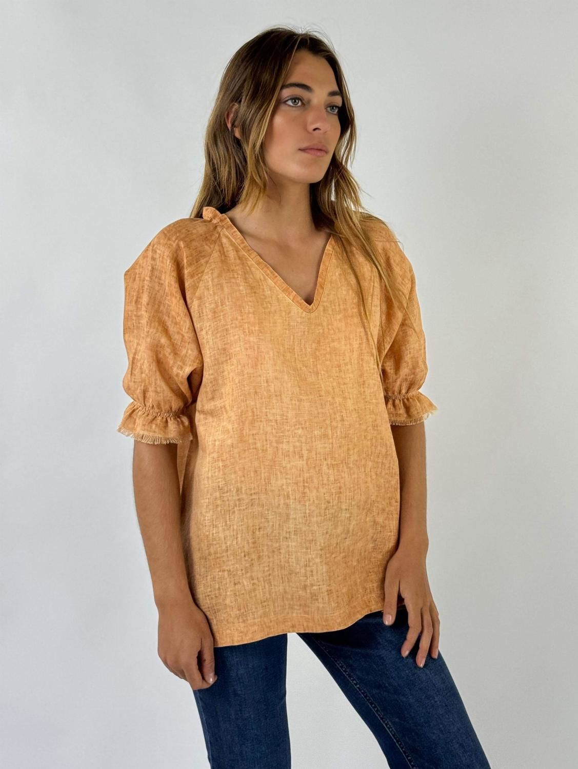 BLUSA CISNE terracota m/l