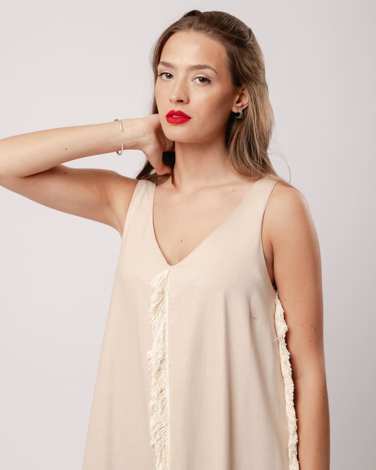 Vestido Zafiro beige m/l