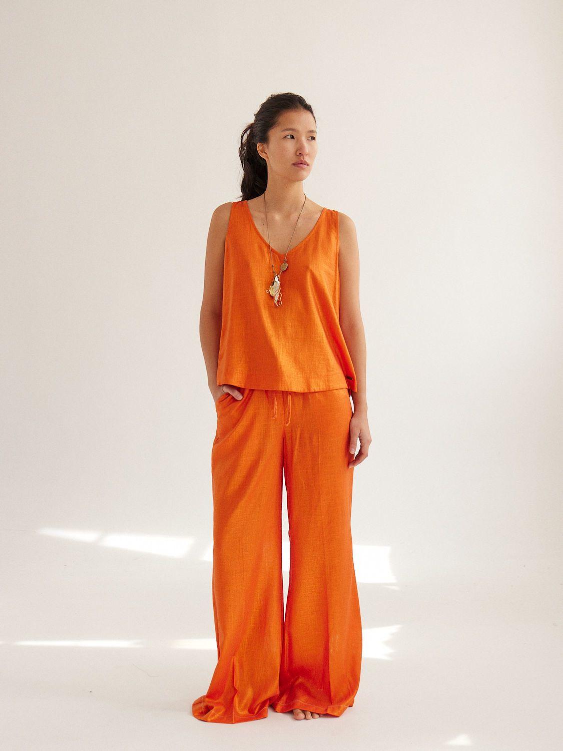 PANTALON BEGONI naranja 4