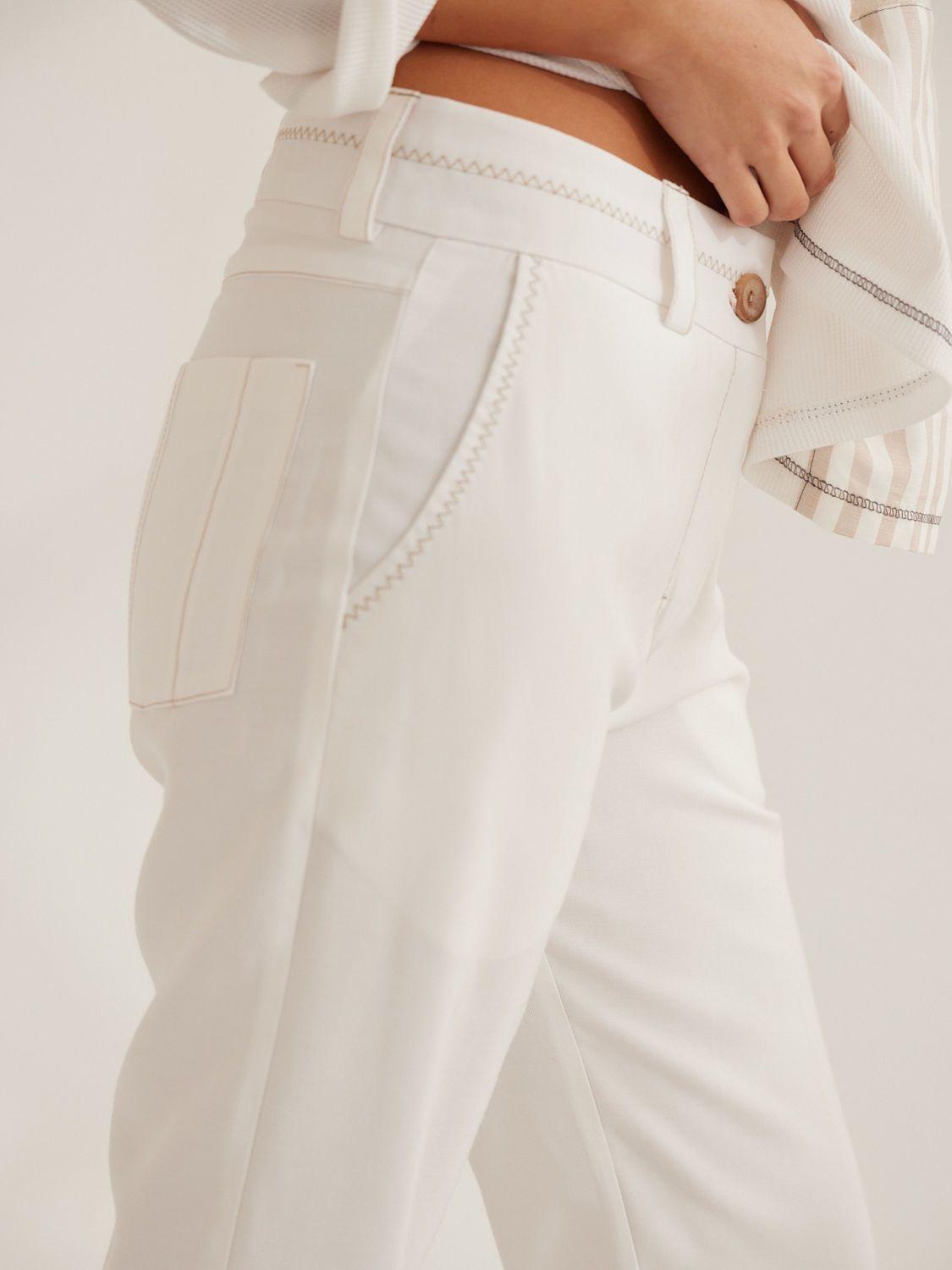 PANTALON CIGARETTE VIEKA blanco 4