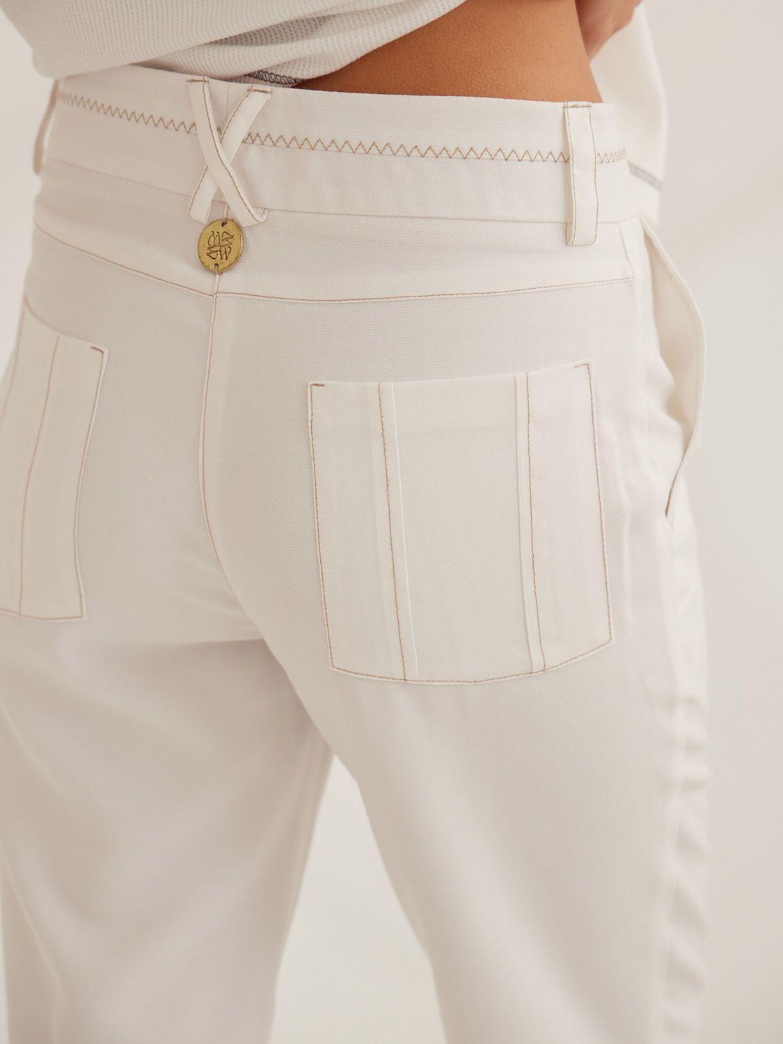 PANTALON CIGARETTE VIEKA blanco 2