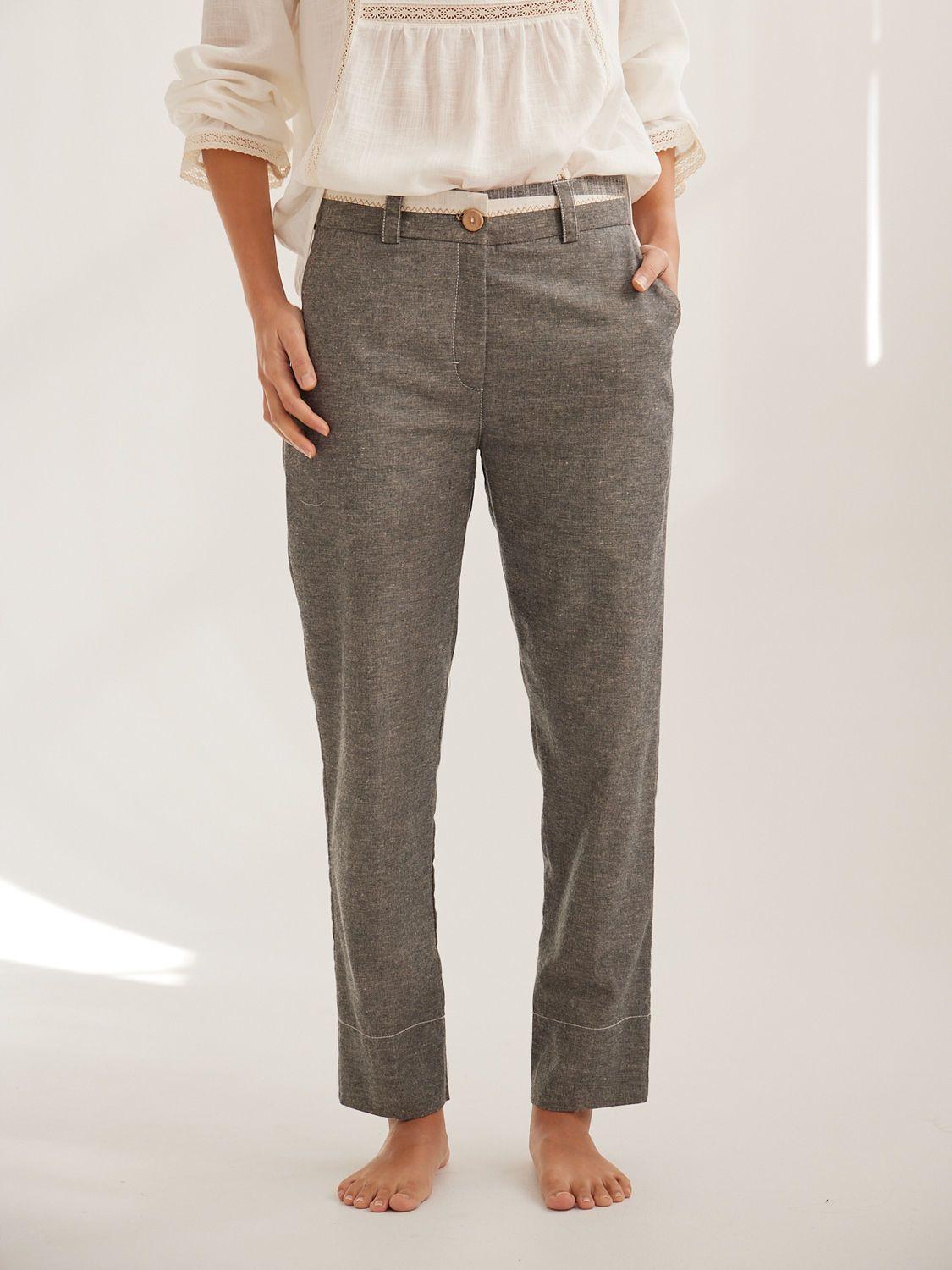 PANTALON CIGARETTE VIEKA gris 4