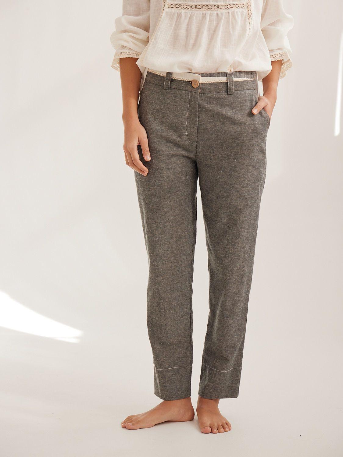 PANTALON CIGARETTE VIEKA gris 4