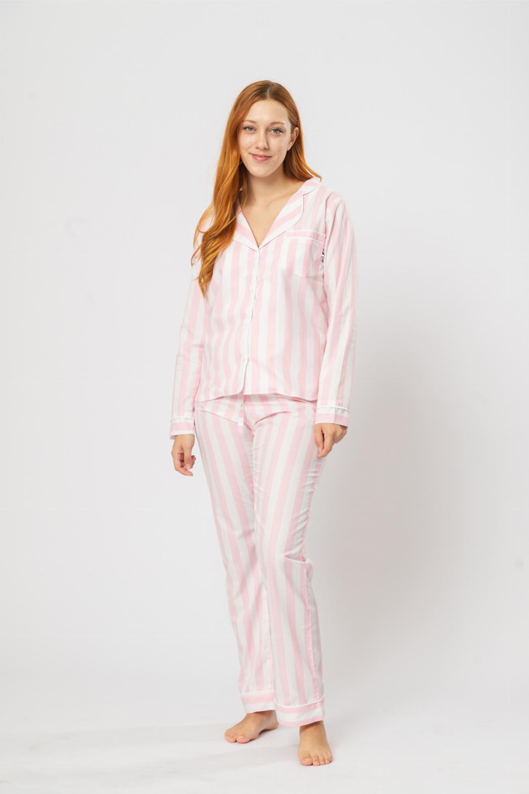 Pijama Camisero Mercurio rosado pastel 3