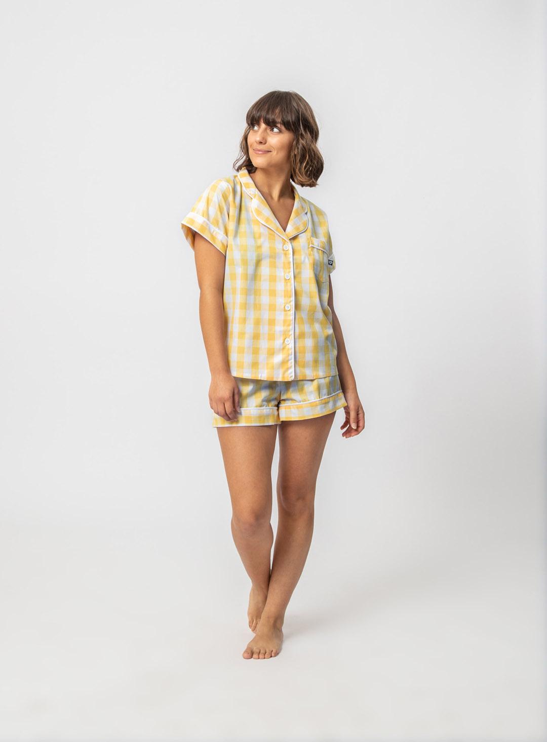 Pijama camisero Orión Amarillo amarillo 1