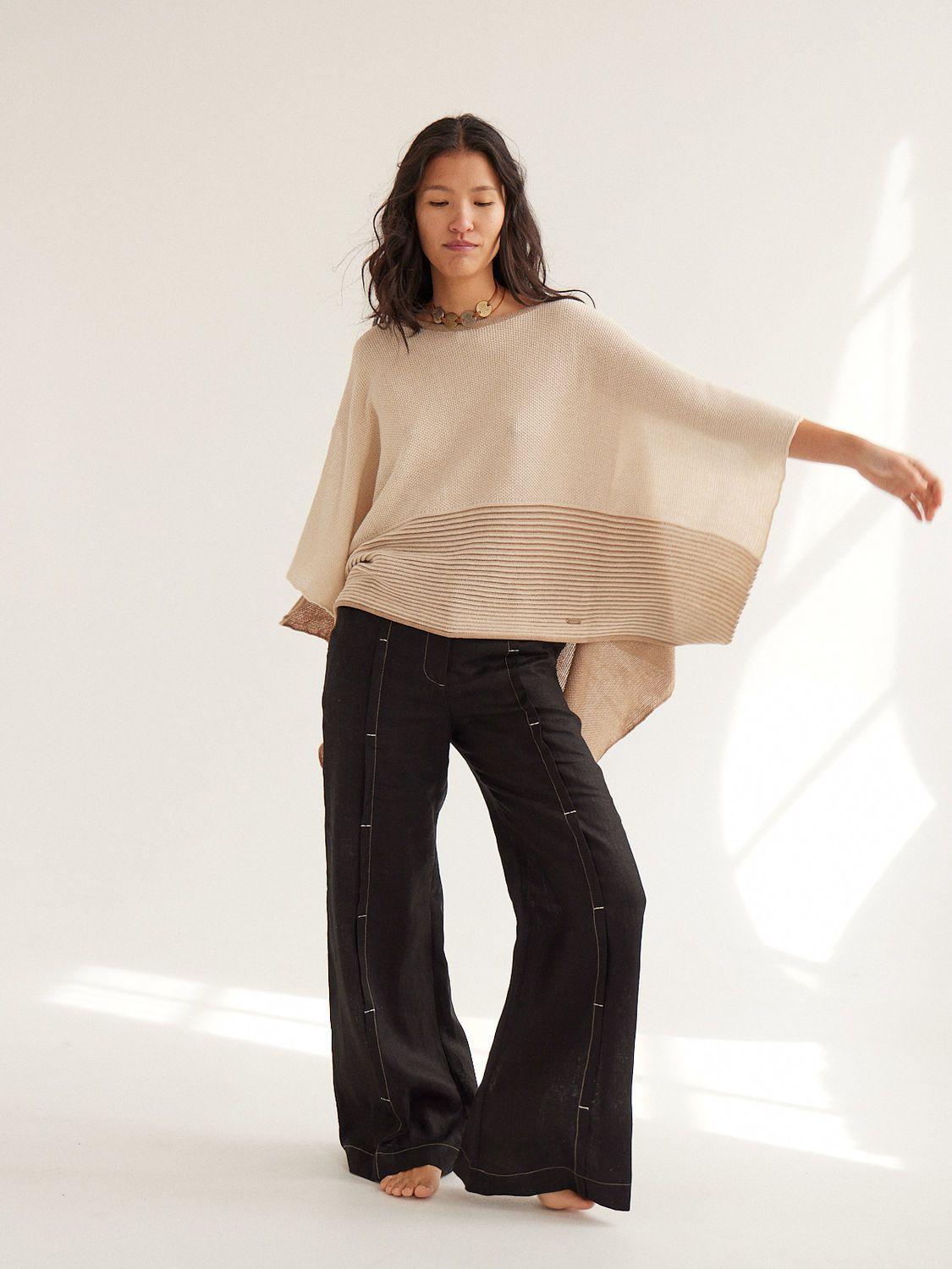 PONCHO KAI beige 2