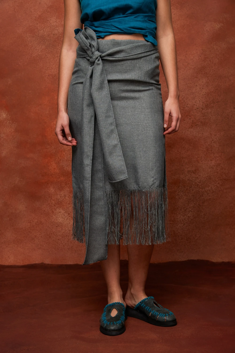 Ribbon Skirt gris xxs
