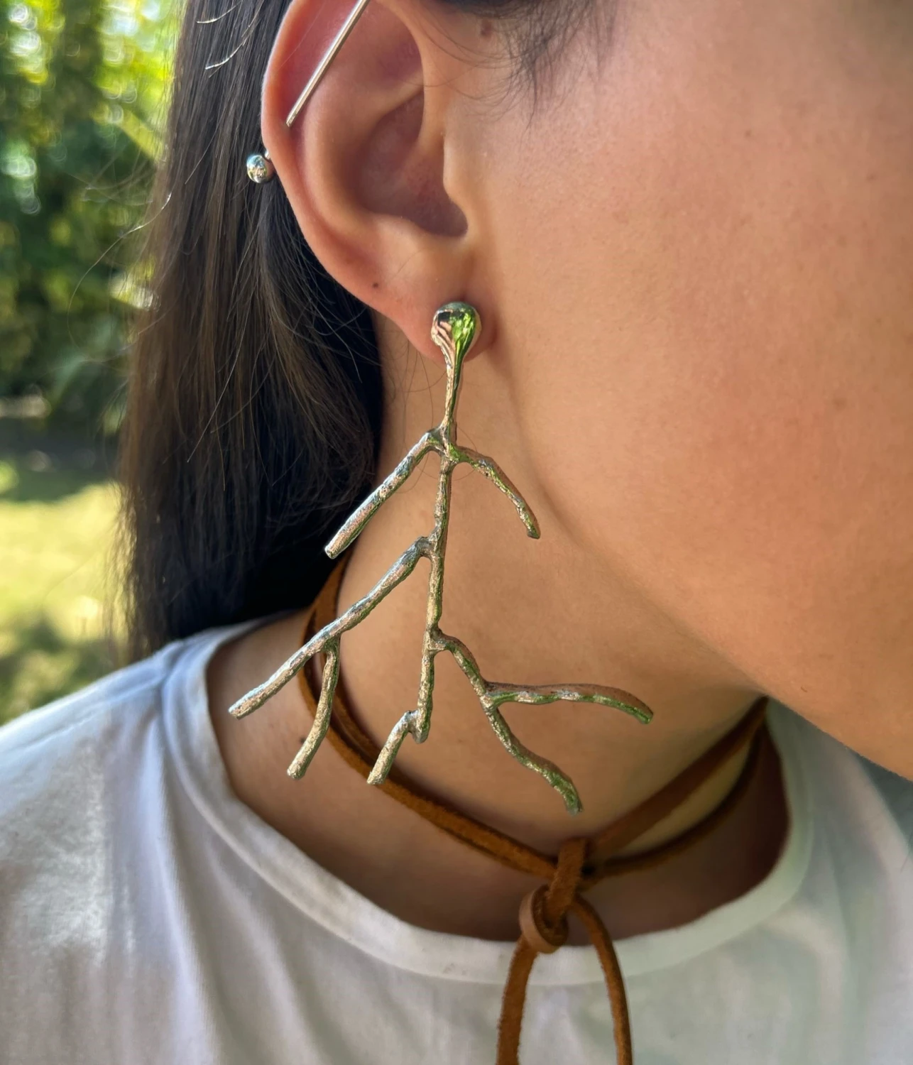 Root Earrings plateado n/a