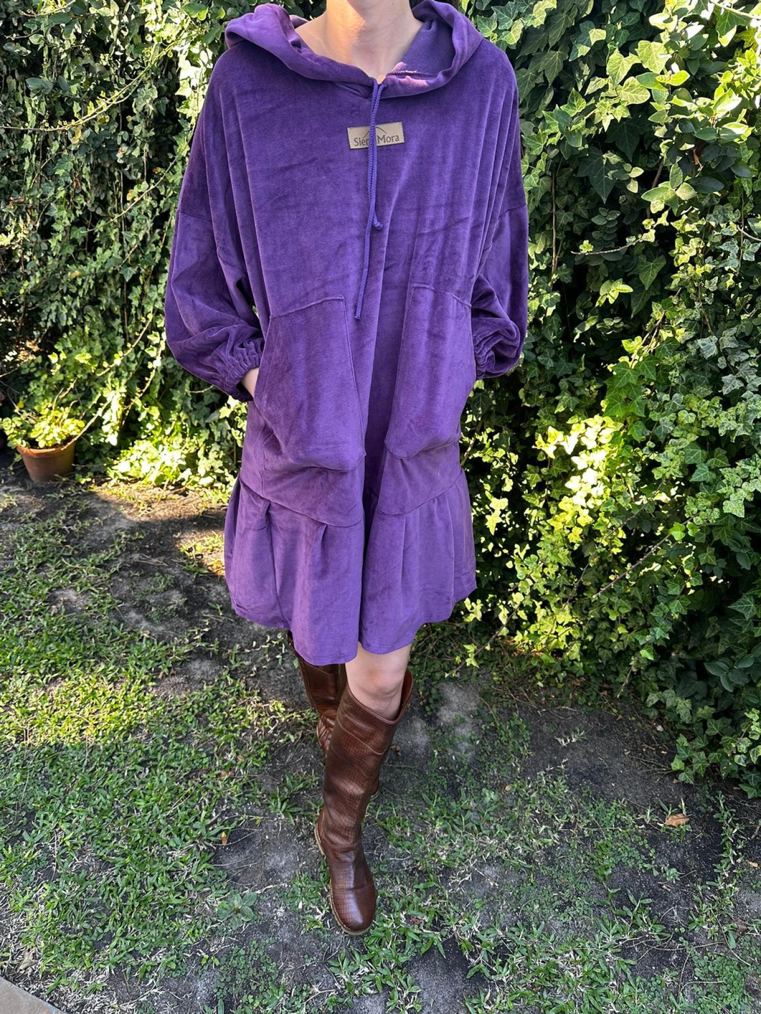 Sand Dress violeta talle unico