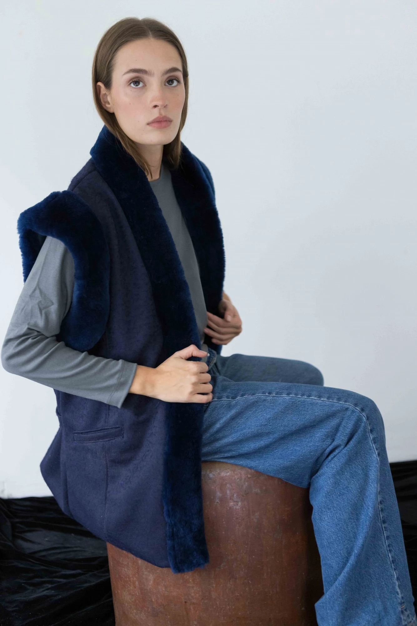 Serrano Warm Vest azul marino n/a