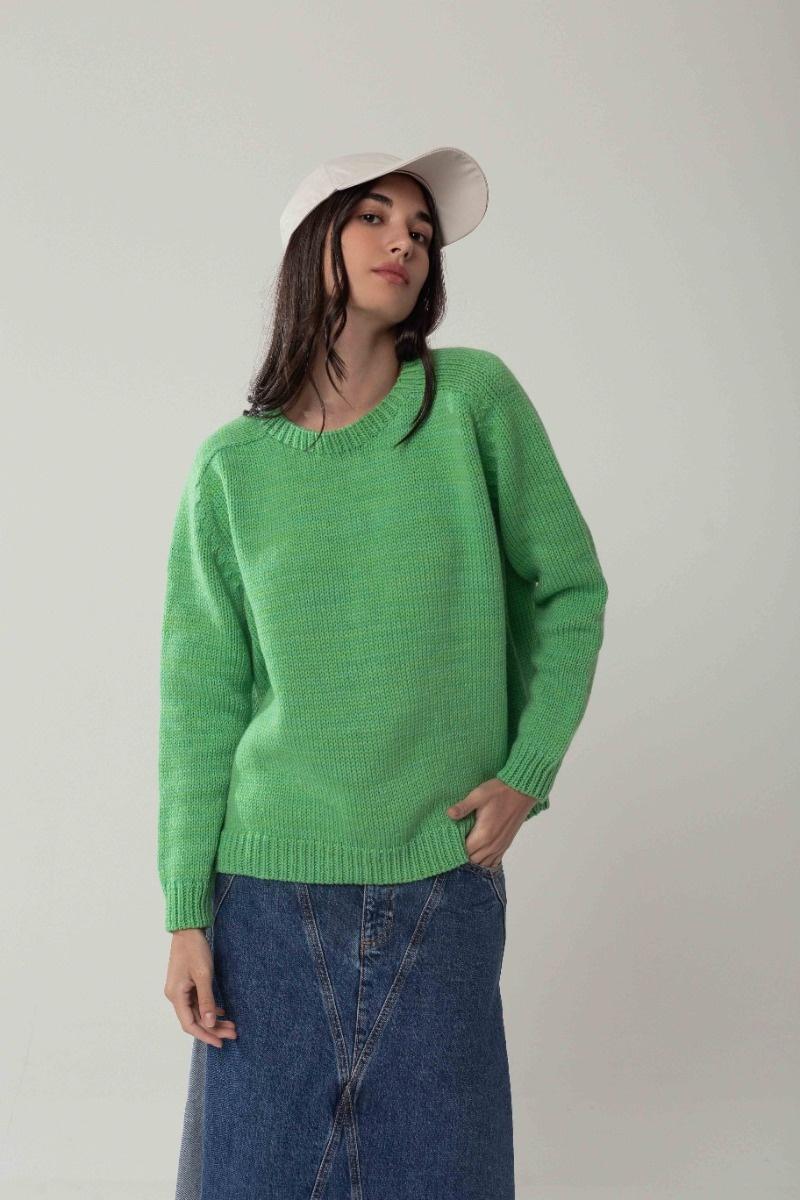 Sweater Enoki verde talle unico