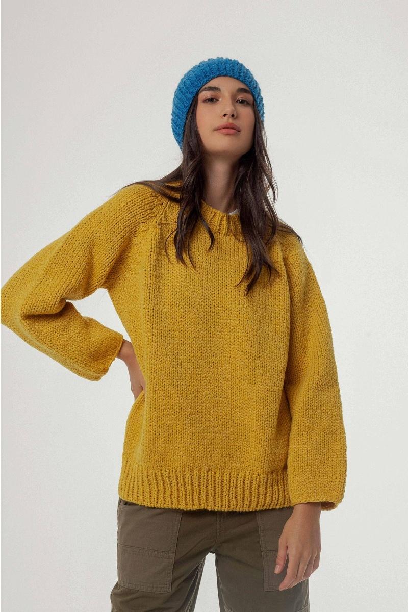 Sweater Girgola amarillo talle unico