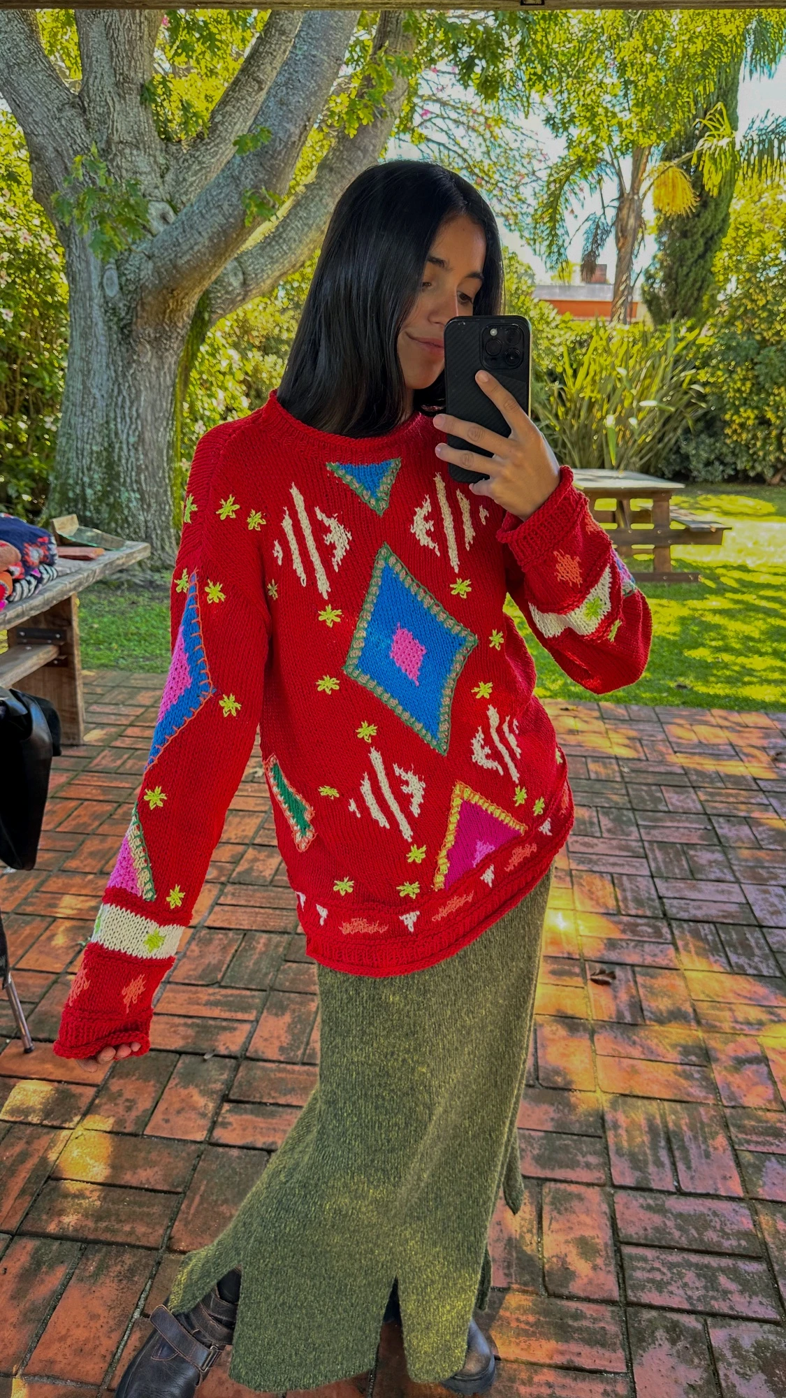 Sweater Gitano rojo talle unico