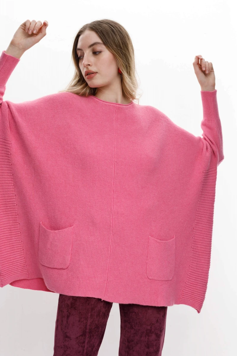 Sweater Tropea rosado talle unico