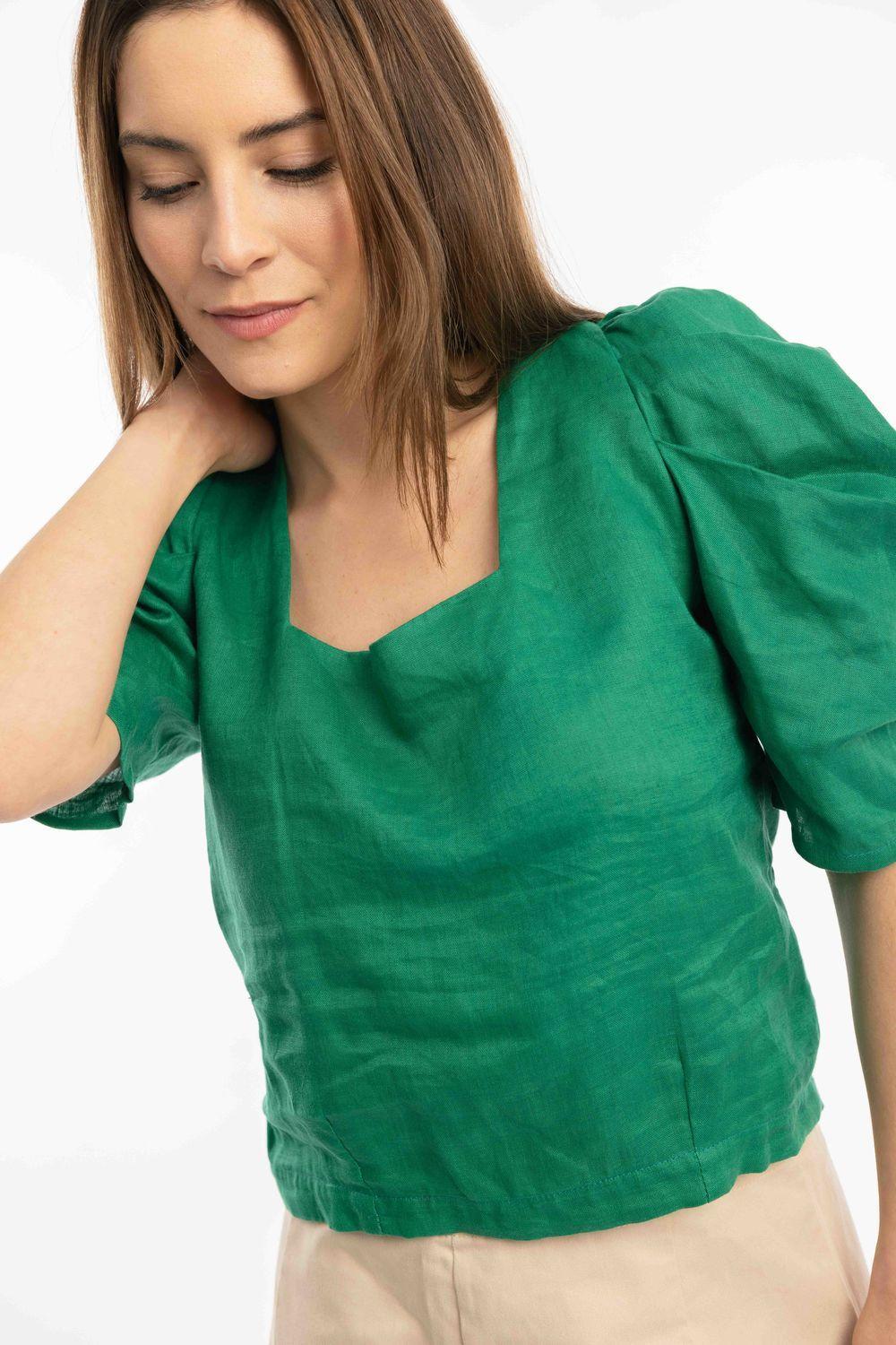 Top Azara verde s