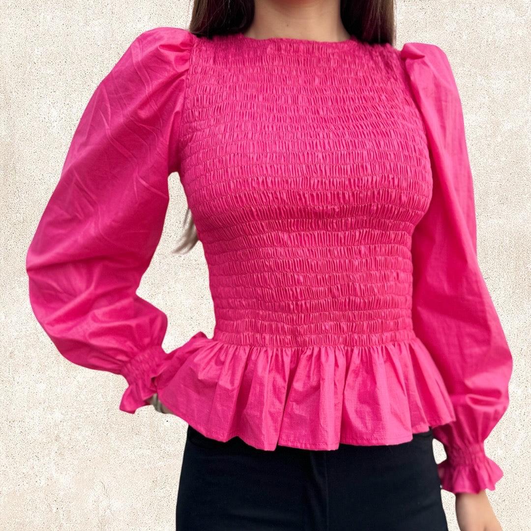 TOP FIJI fucsia talle unico