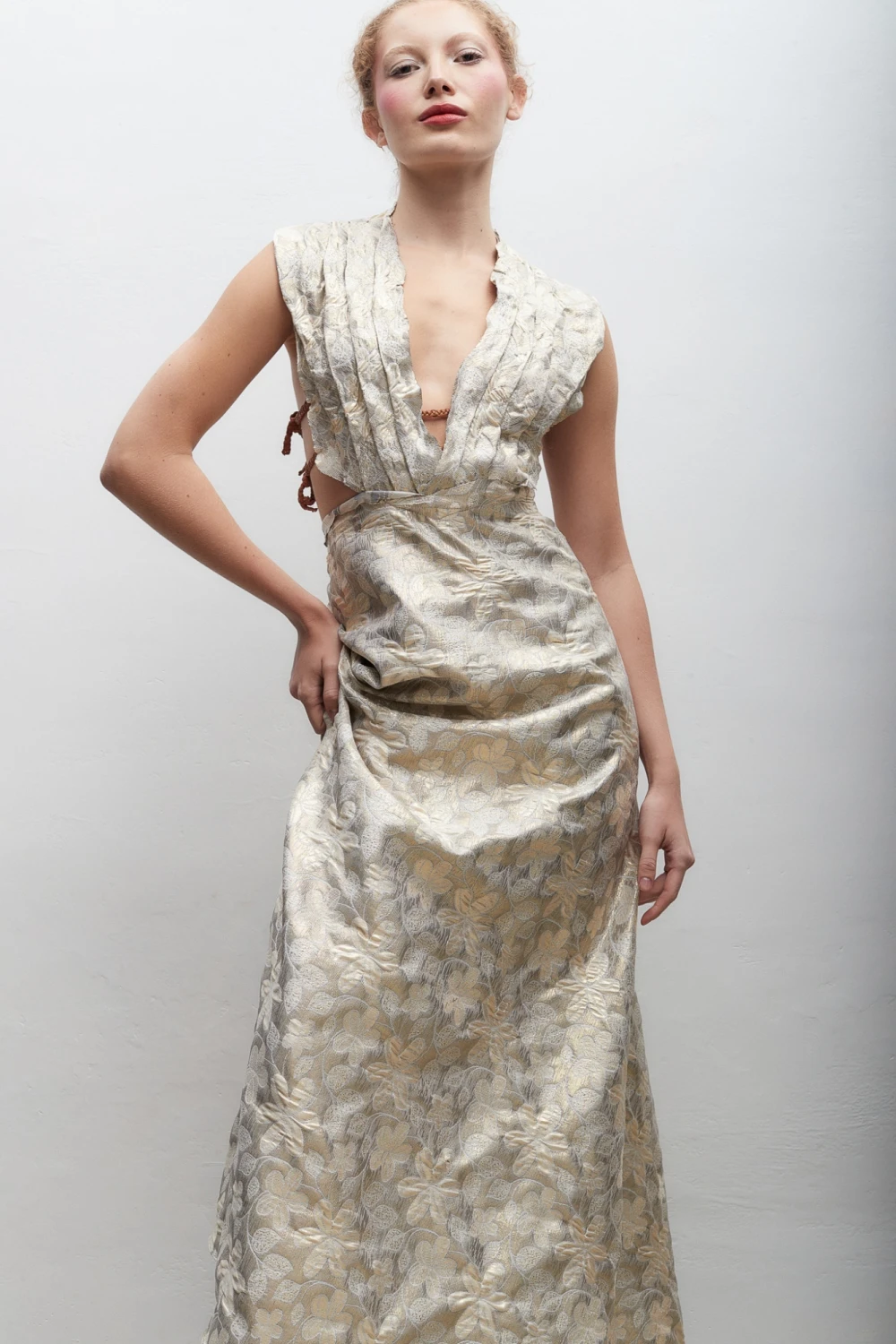 Vestido Alexa metalizado xs