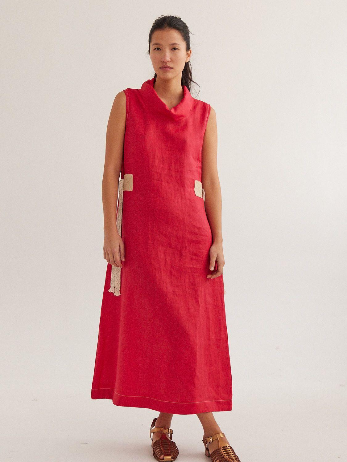 VESTIDO CARO rojo 4