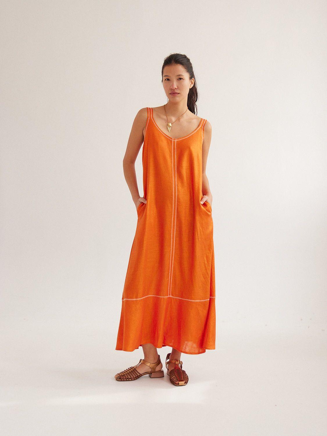 VESTIDO KITA naranja 2