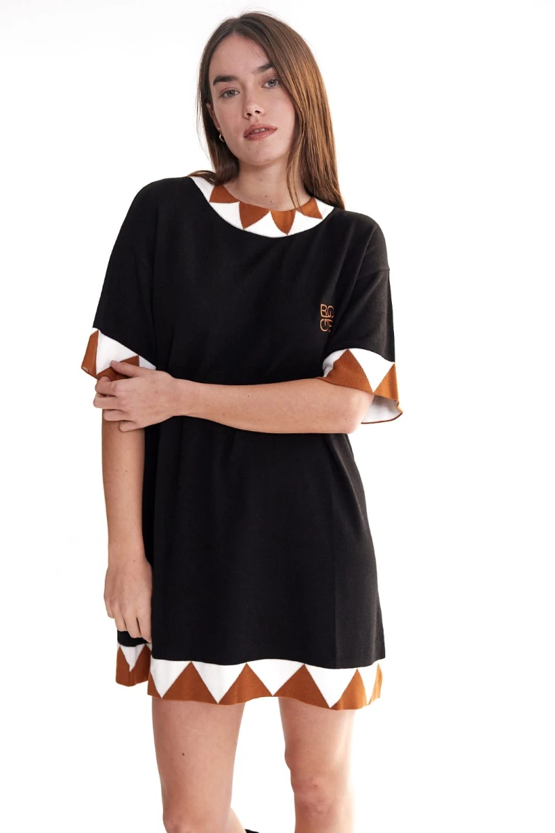 Vestido Rhombus negro m