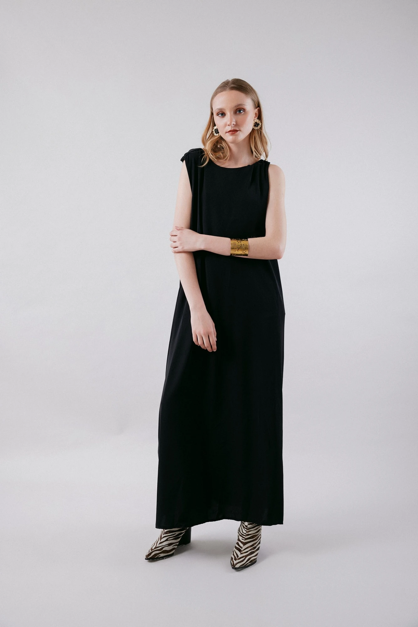 Vestido Tarten negro s/m