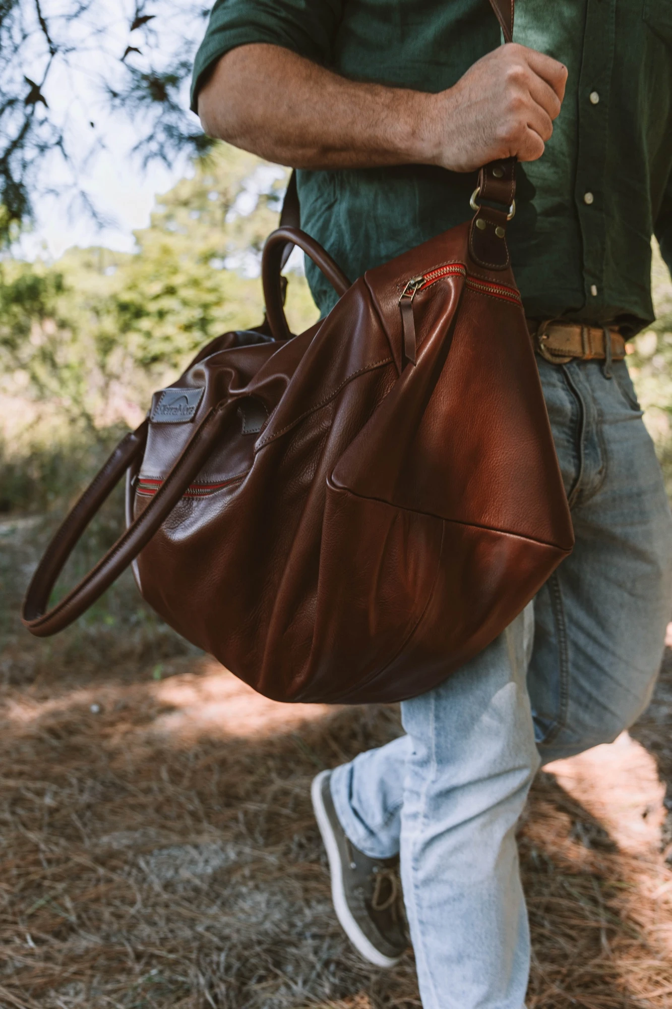 Weekender Bag Chocolate rojo n/a