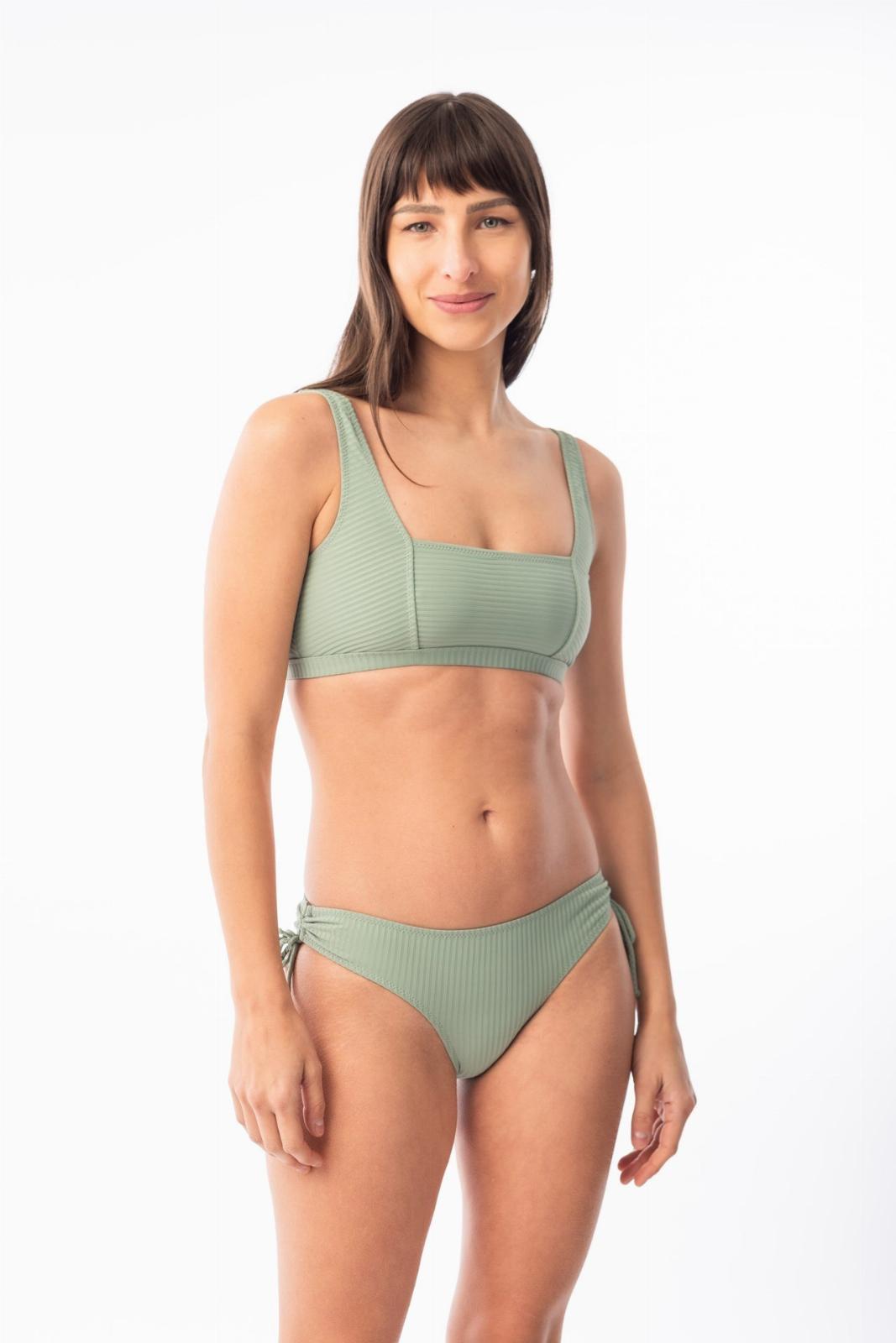 Zuma - Bikini Top con Cortes Ribb verde agua s