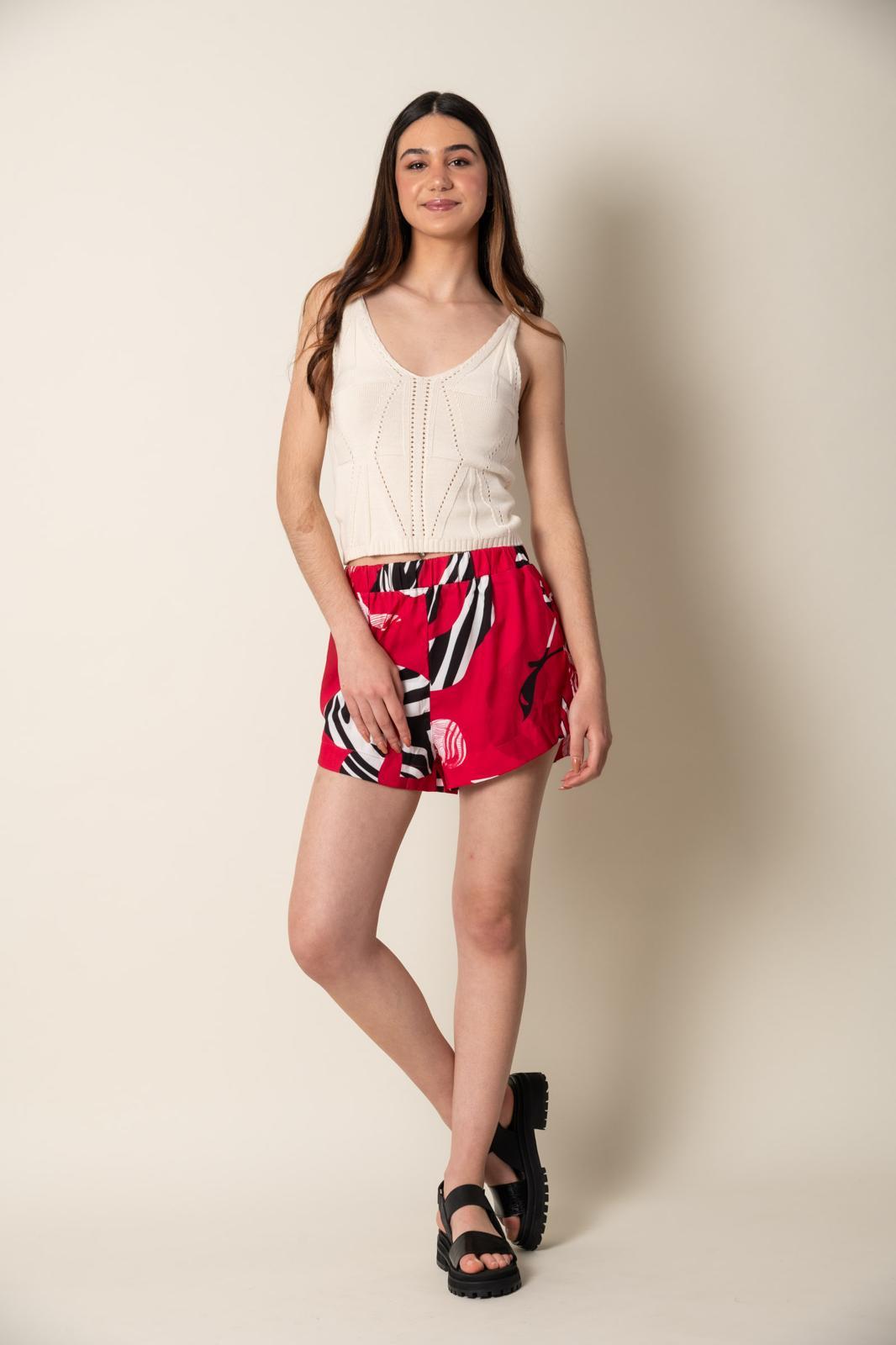 SHORT GINA rojo s