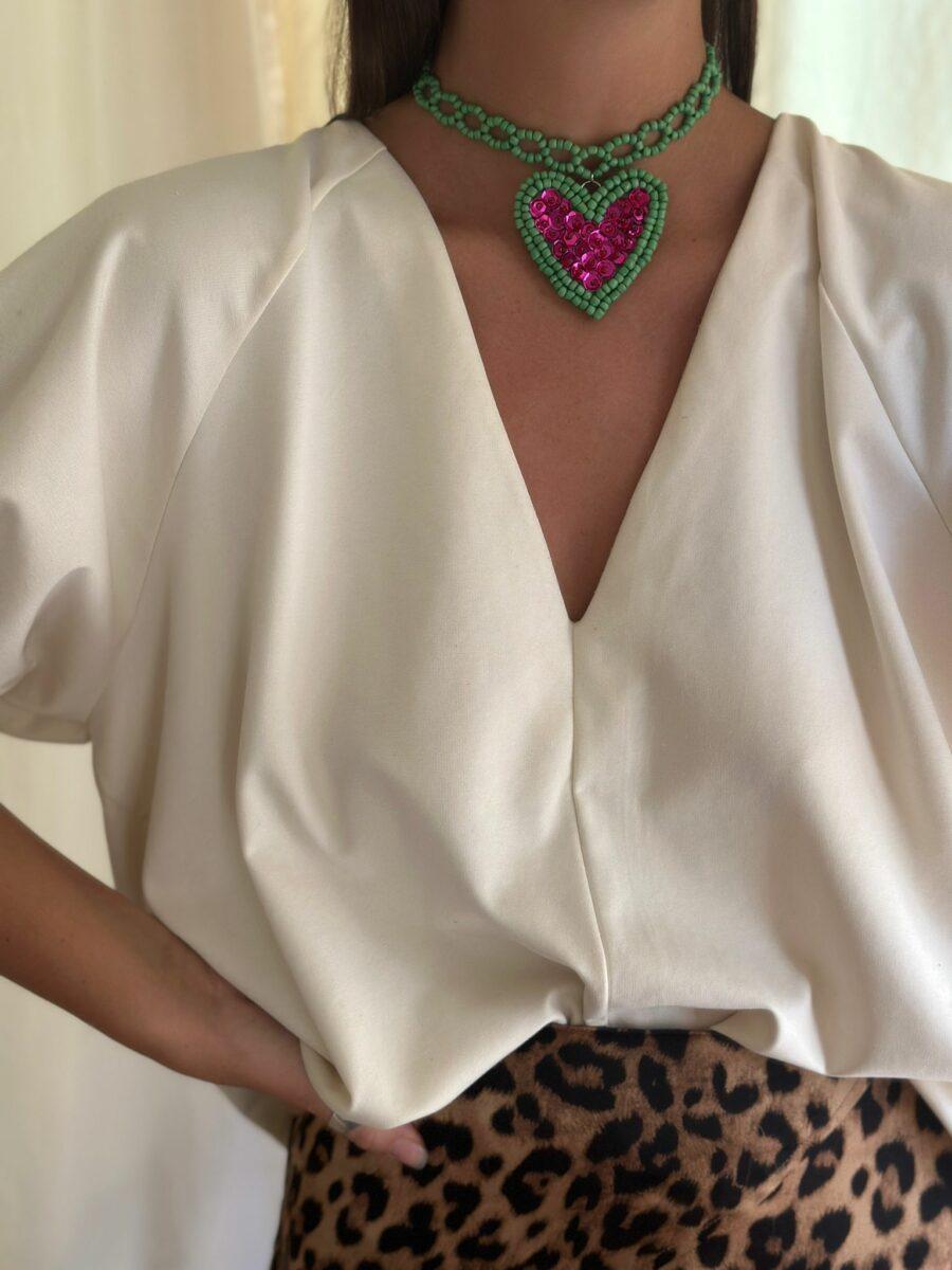 Collar Gossip verde talle unico