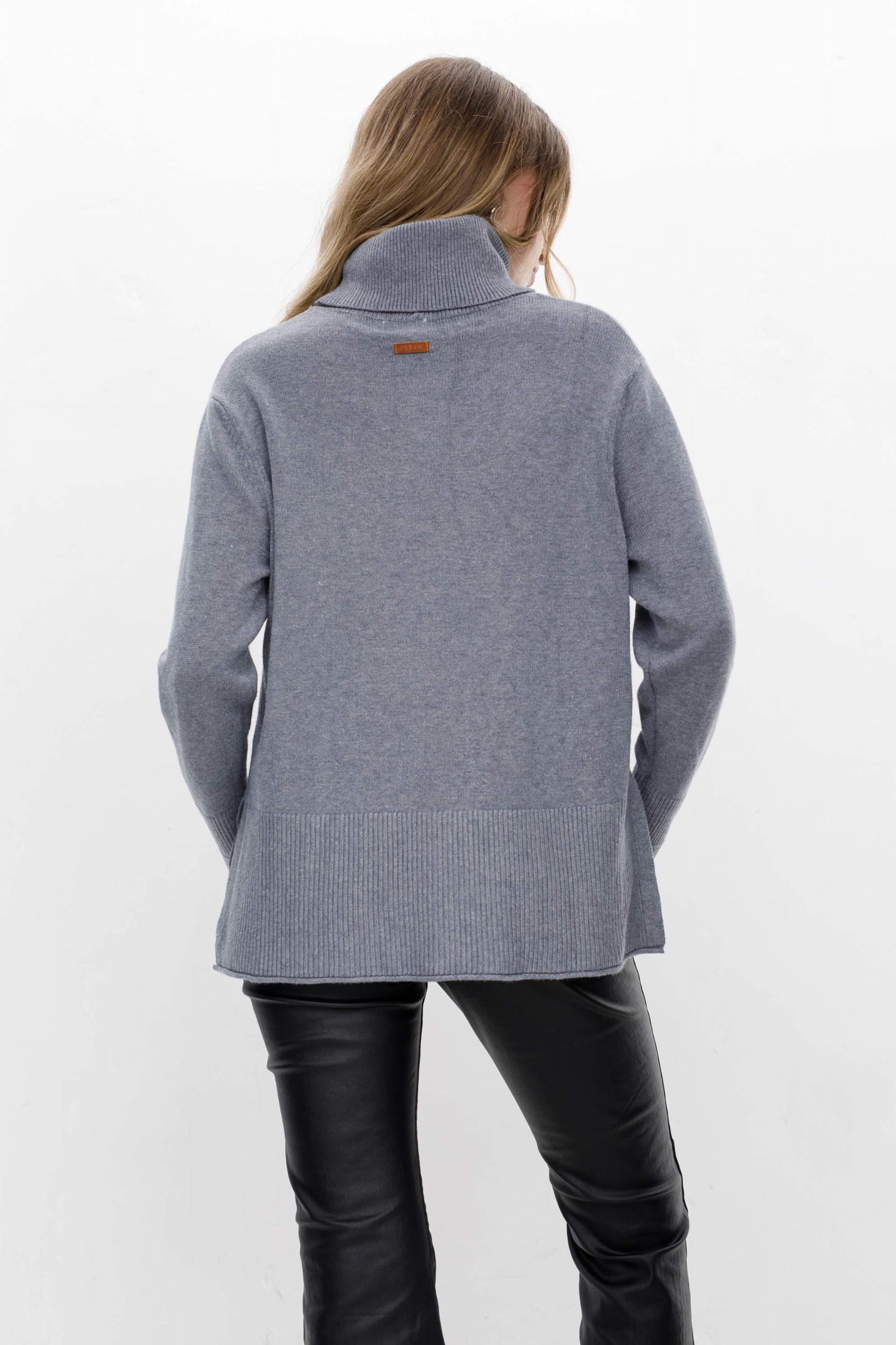 Sweater Polera Serrana gris talle unico