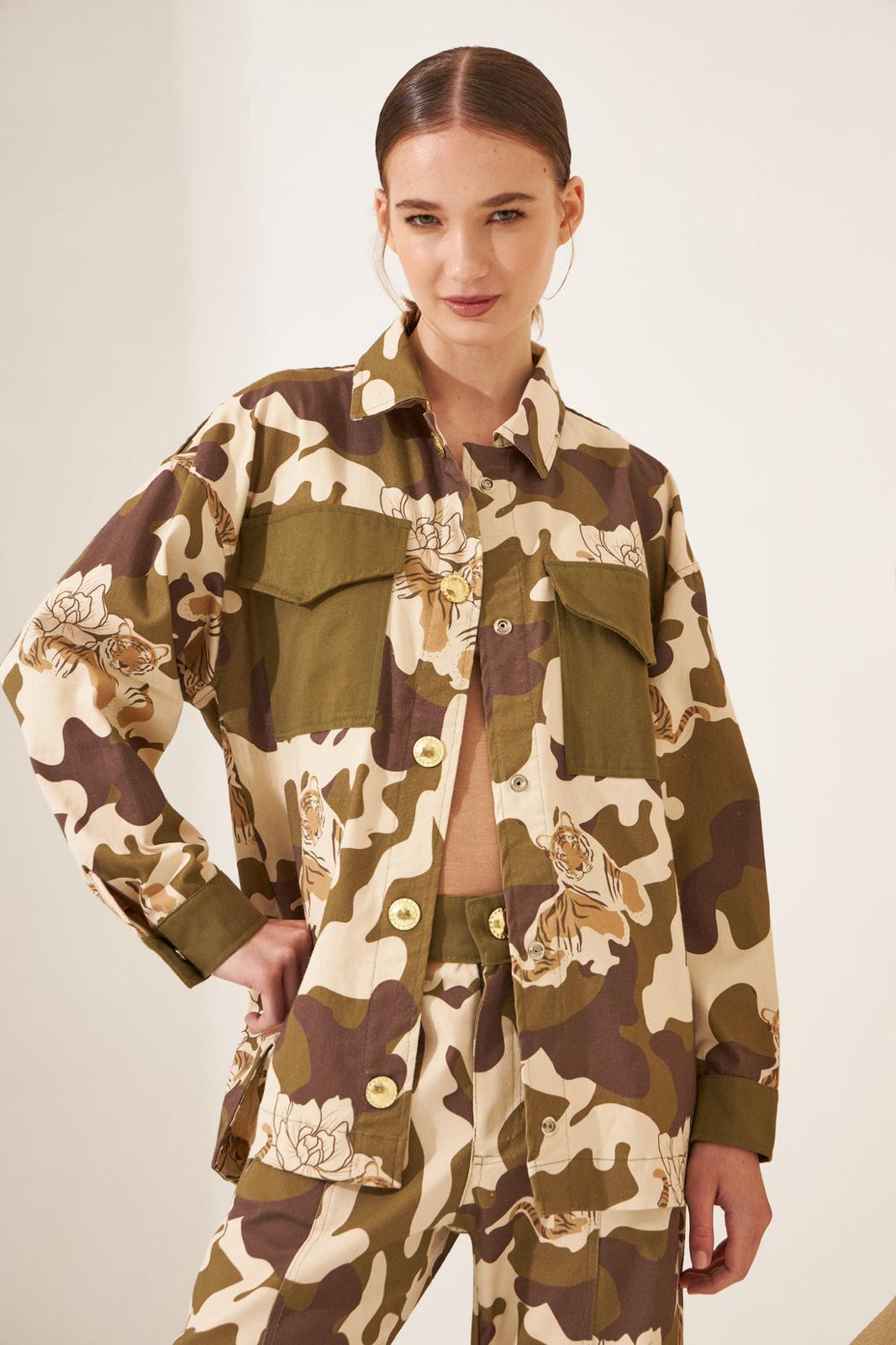 CHAQUETA CAMOUFLAGE verde m/l