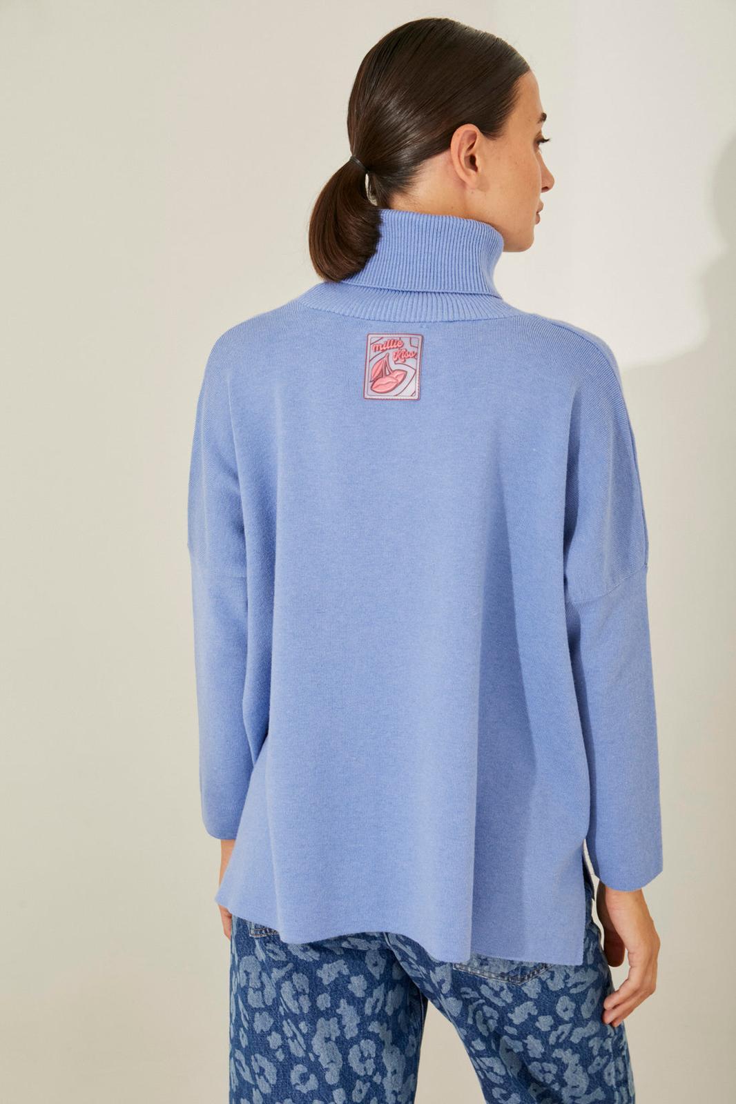 Polera Oliver celeste talle unico