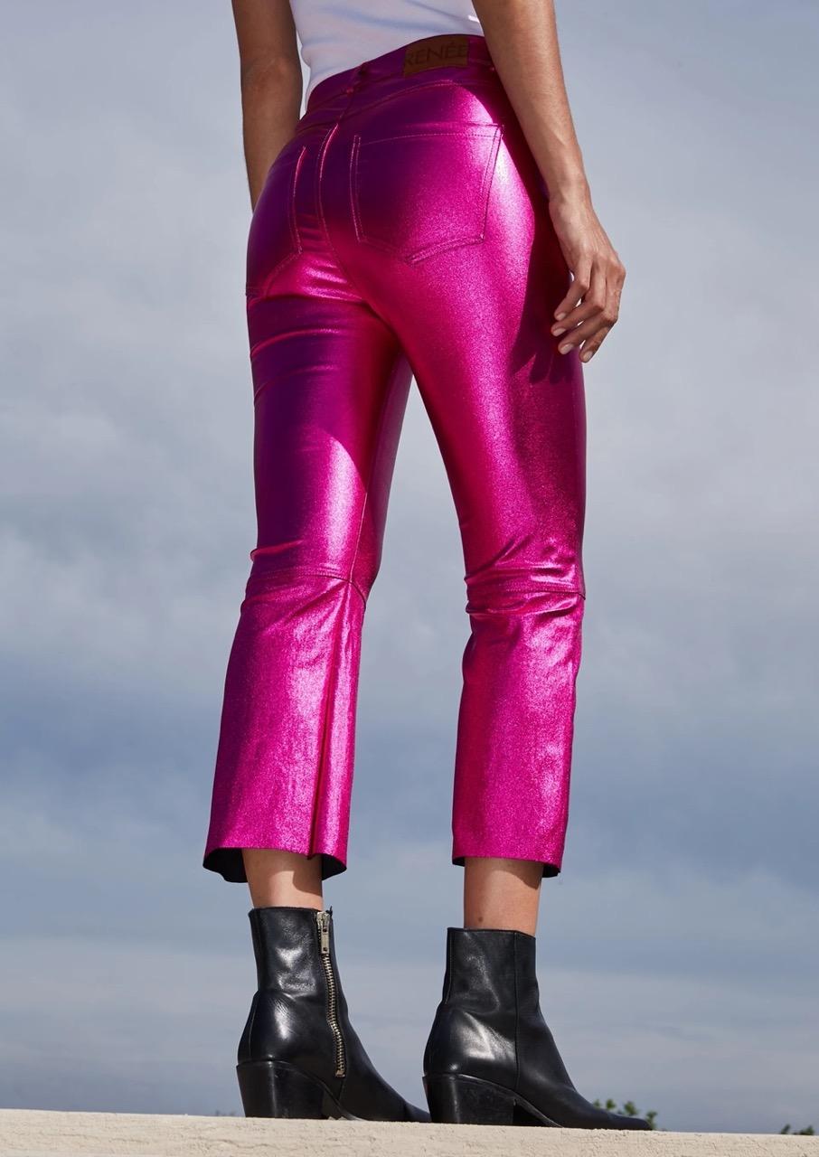 Pantalón Rachel Metallic Pink rosado 2