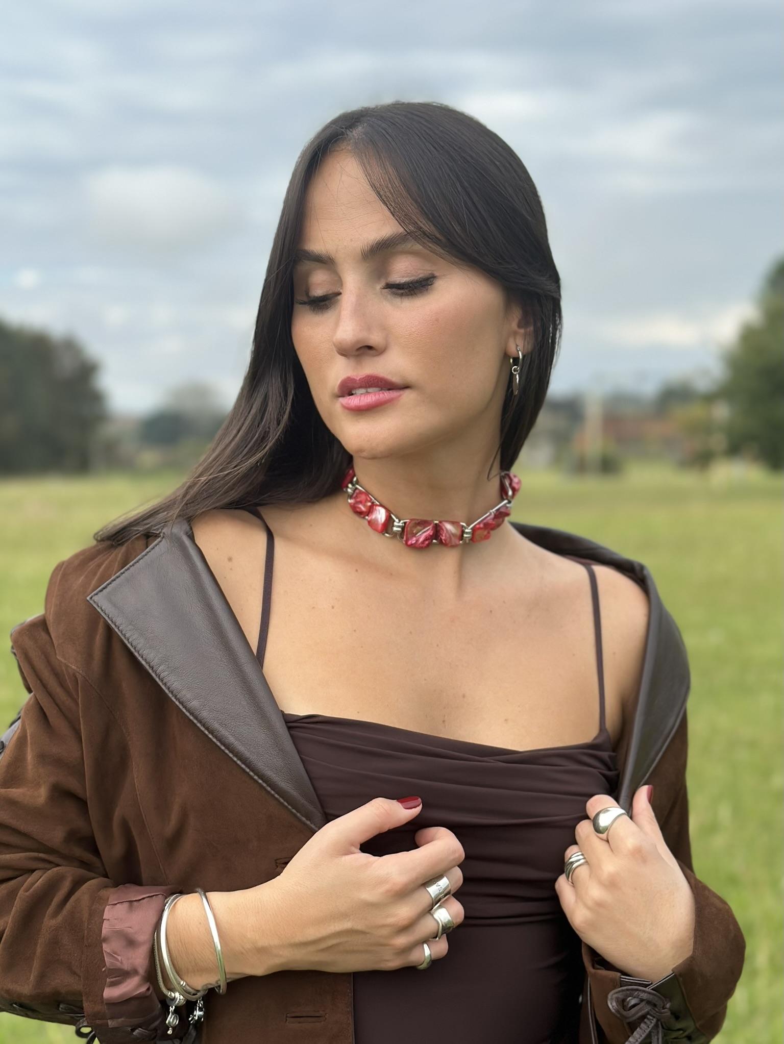 Choker Nox bordo talle unico