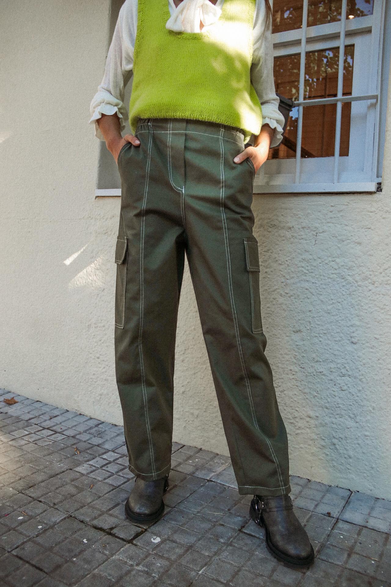 Pantalon Cargo Verde 2