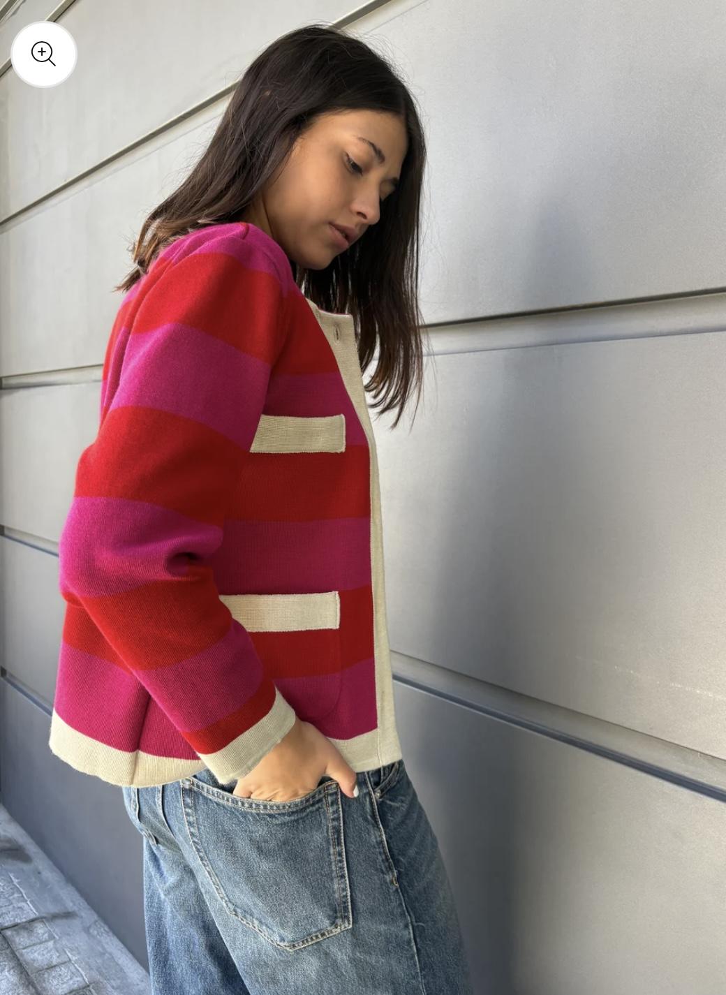 Chaqueta Inti rojo talle unico