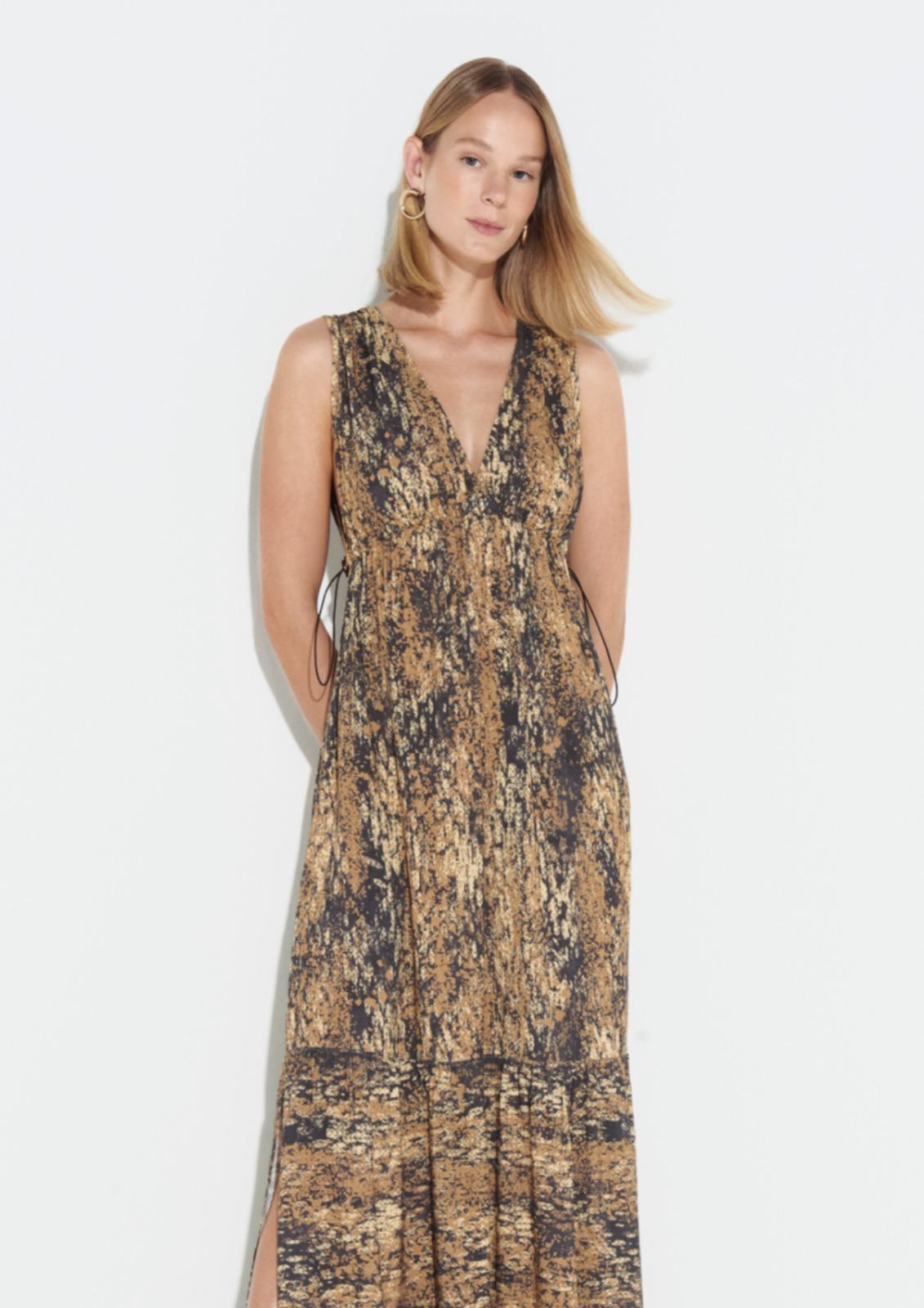 Vestido Serpiente marron m