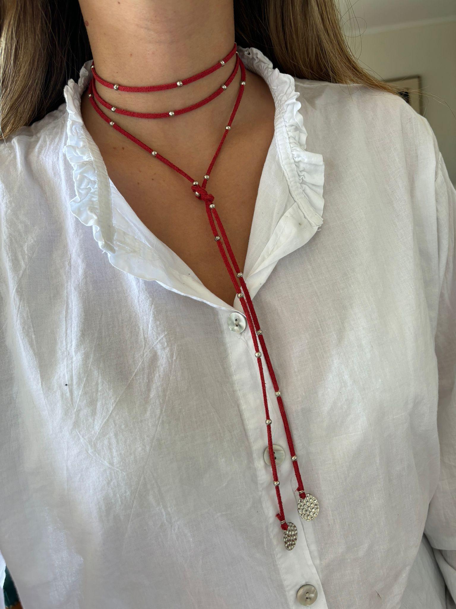 Collar Corbatin L rojo n/a