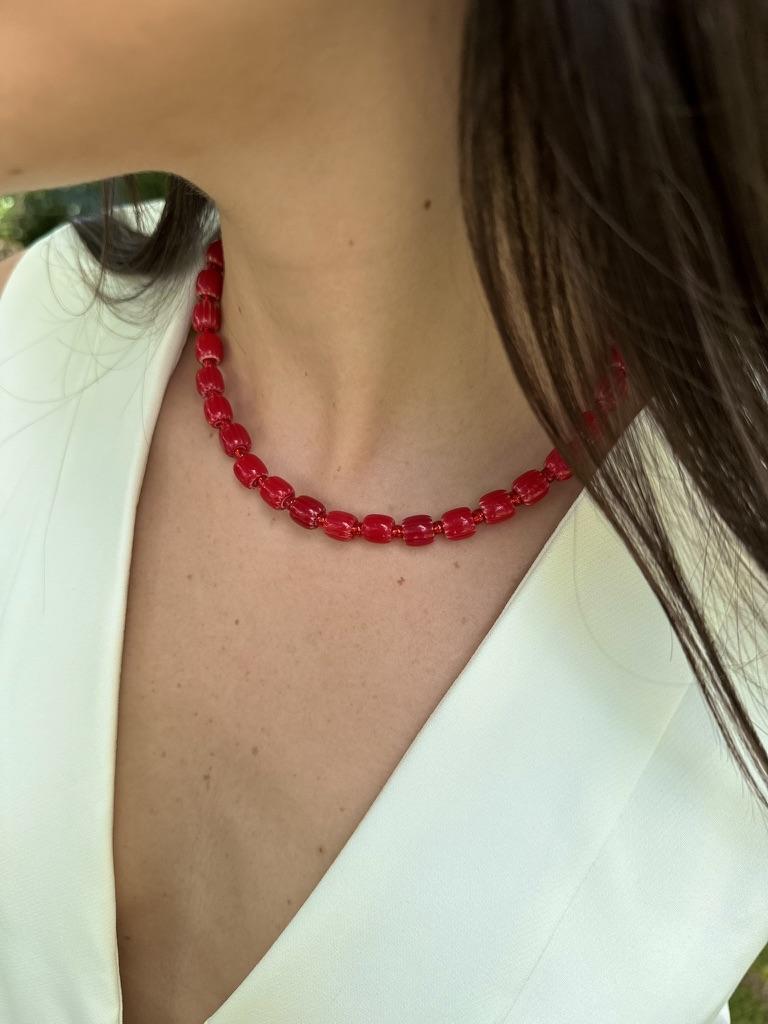 Collar Salsa rojo talle unico