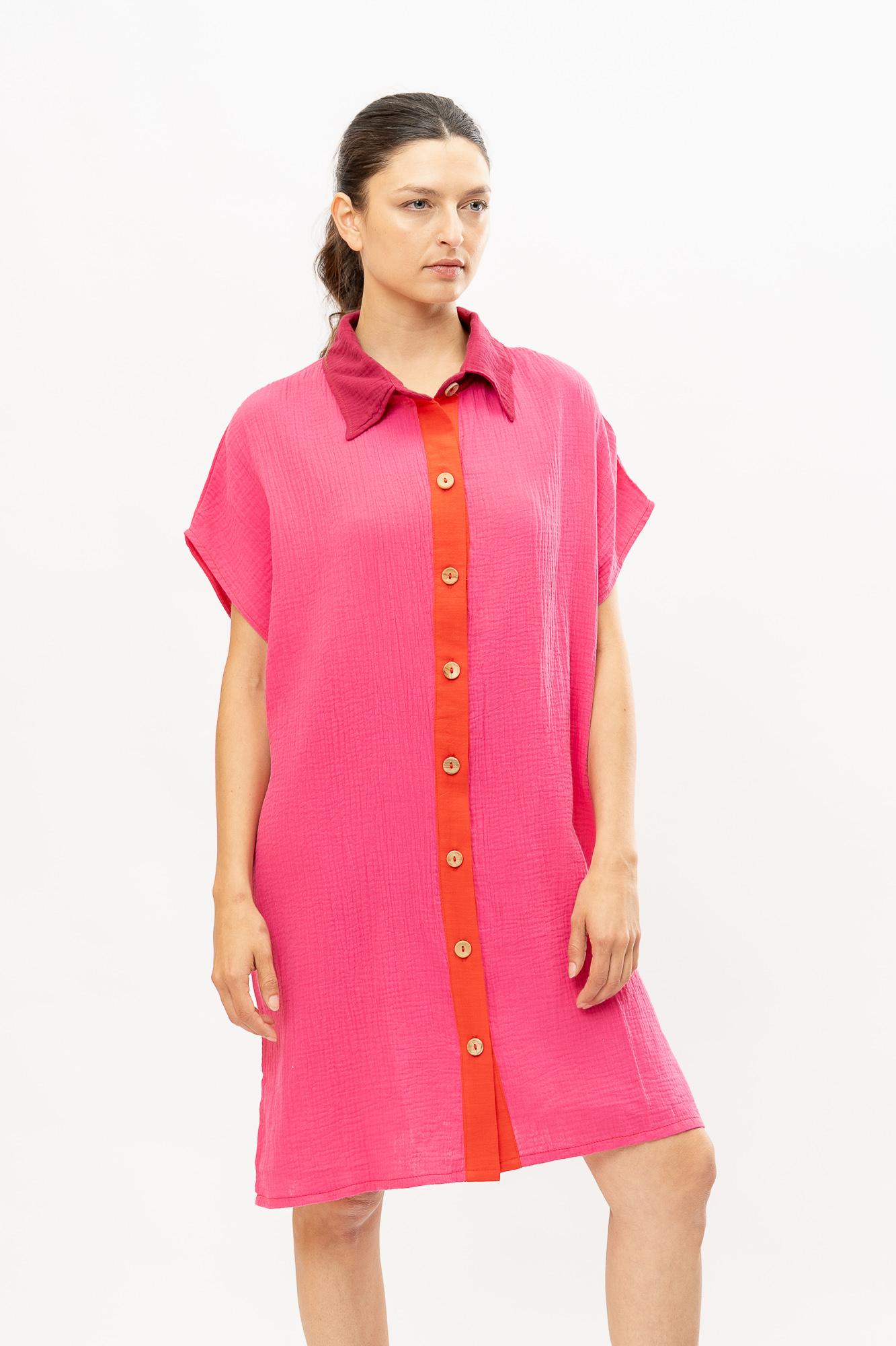 Camisa Fiko fucsia talle unico