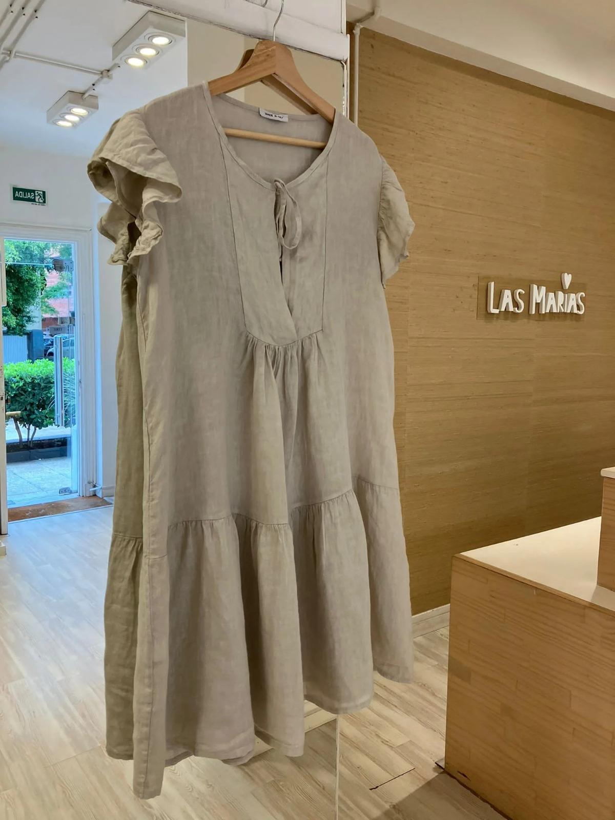 Vestido Lucca beige talle unico