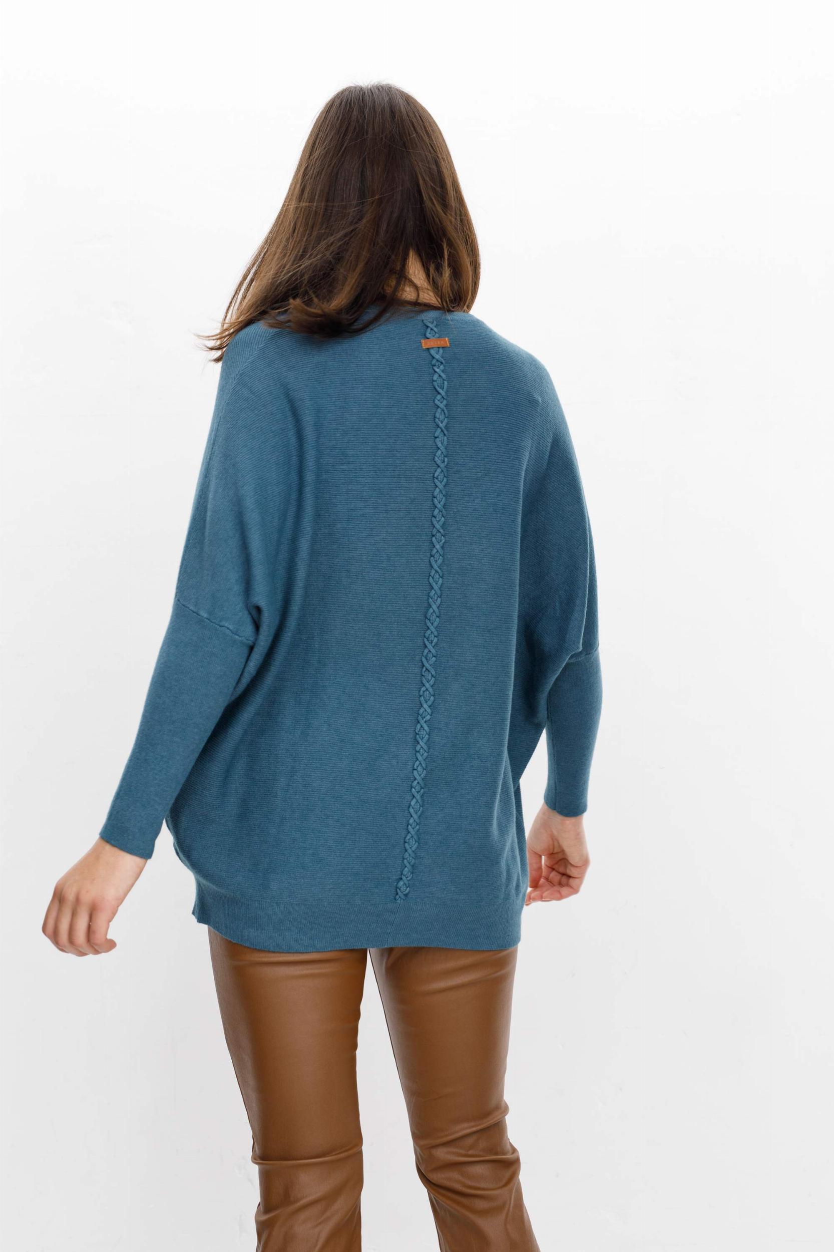 Sweater Narcizo azul piedra talle unico
