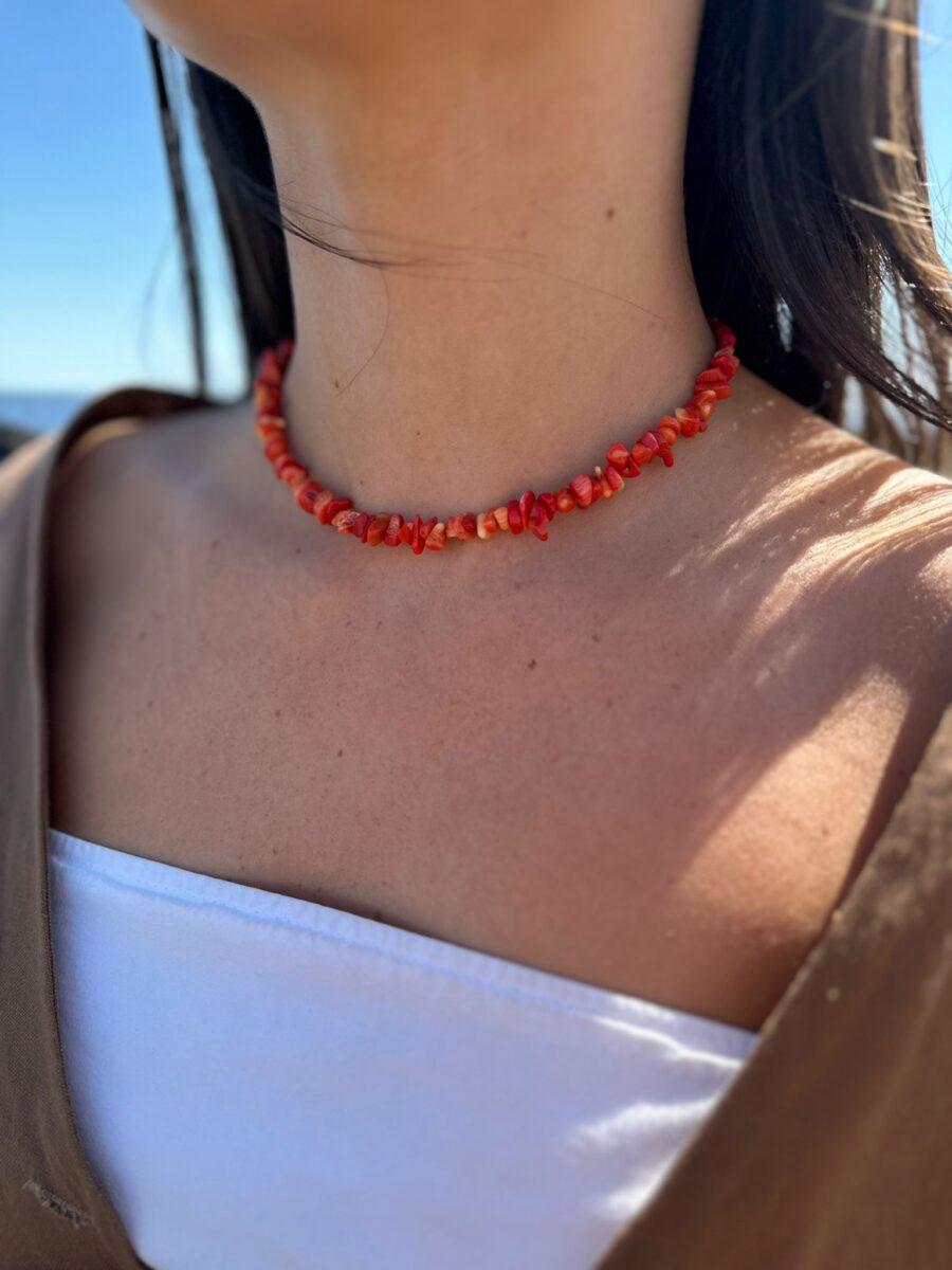 Collar Vitamina rojo talle unico