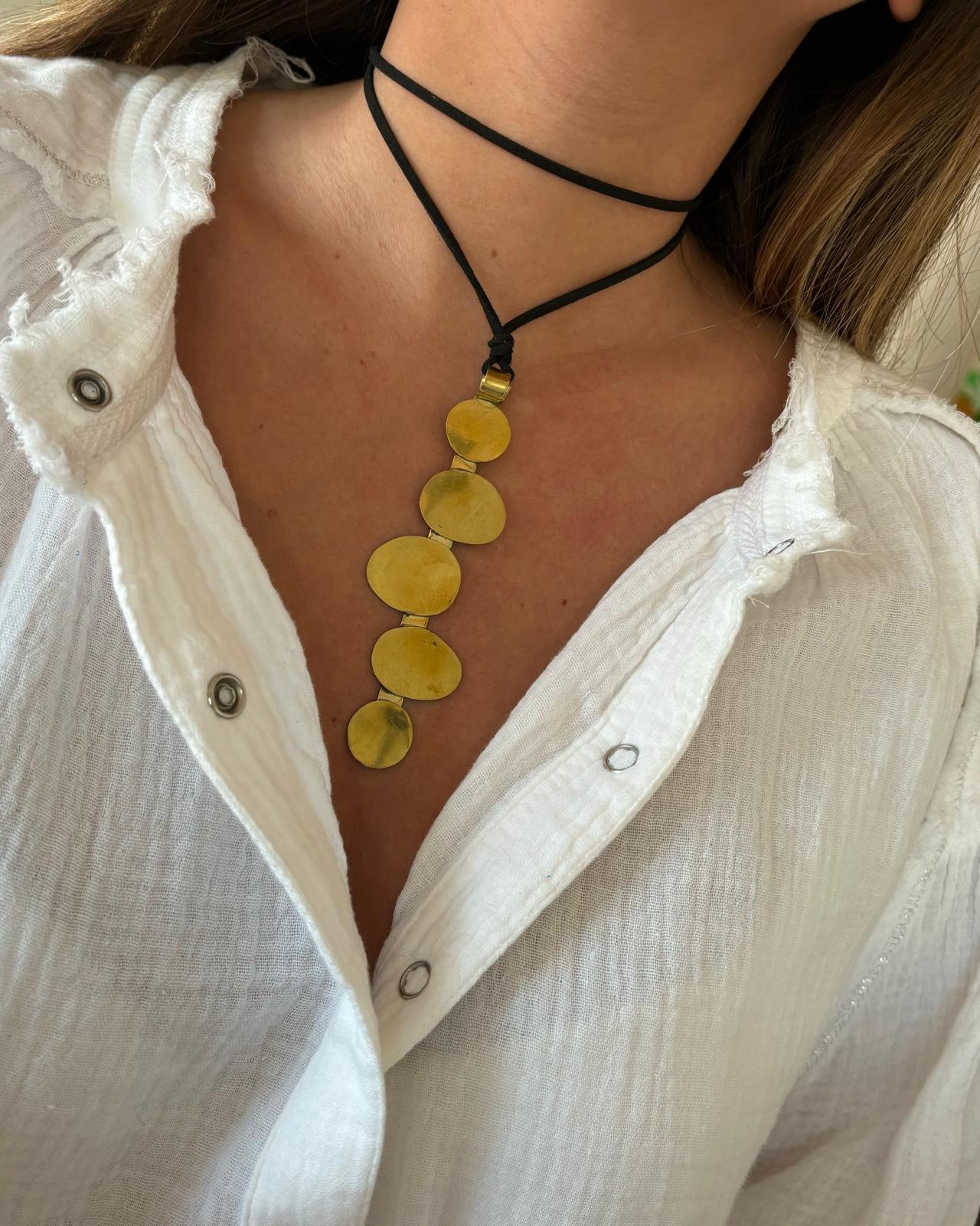 Collar Malta tiento dorado n/a