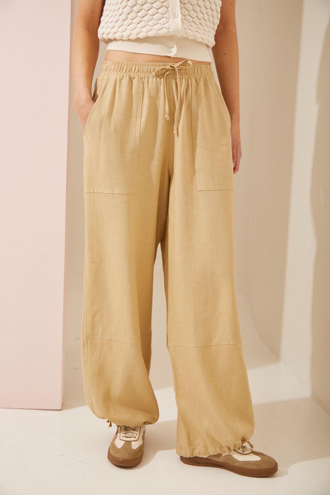 PANTALON TROPICAL beige m