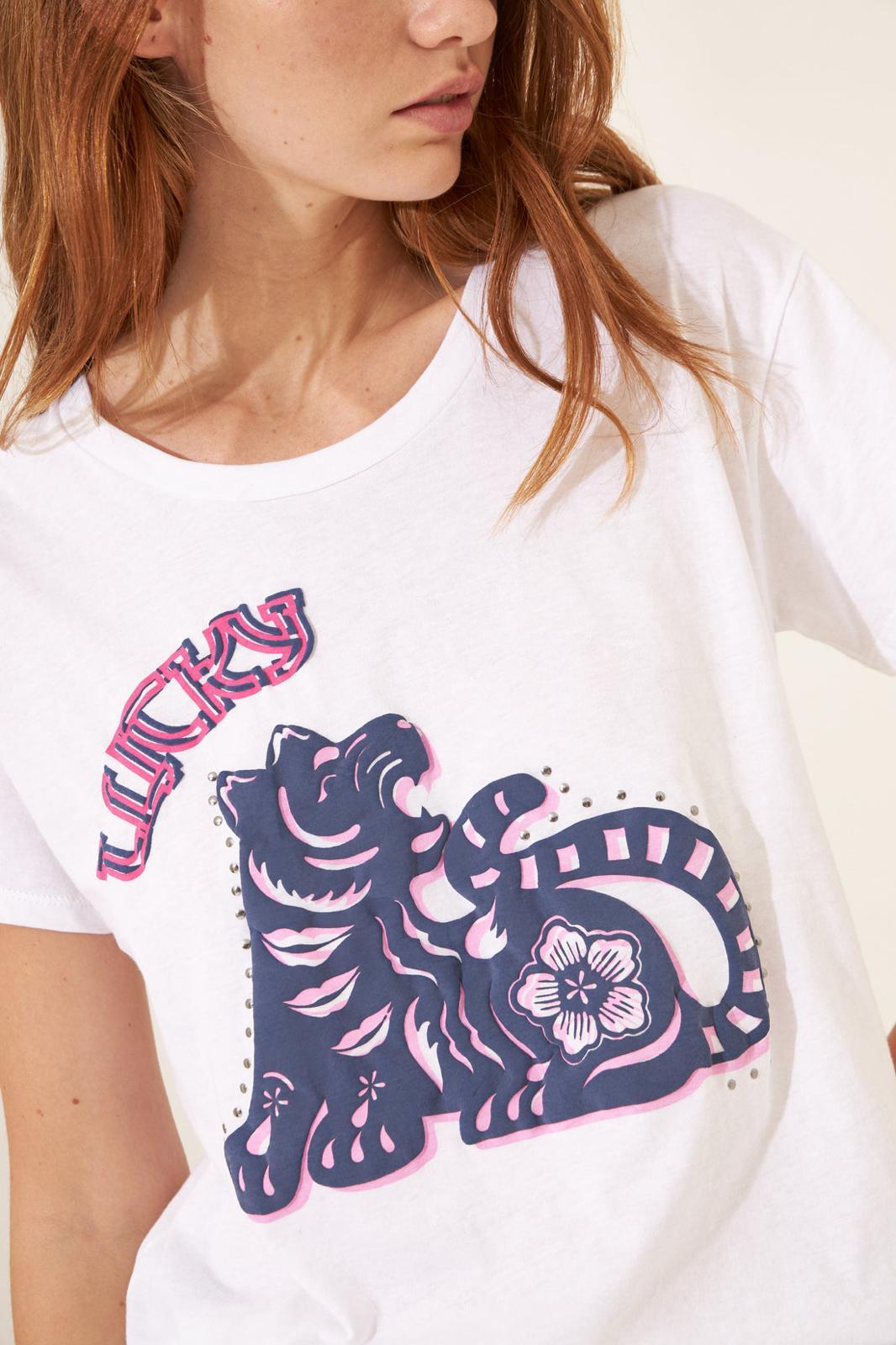 REMERA LUCKY blanco m/l