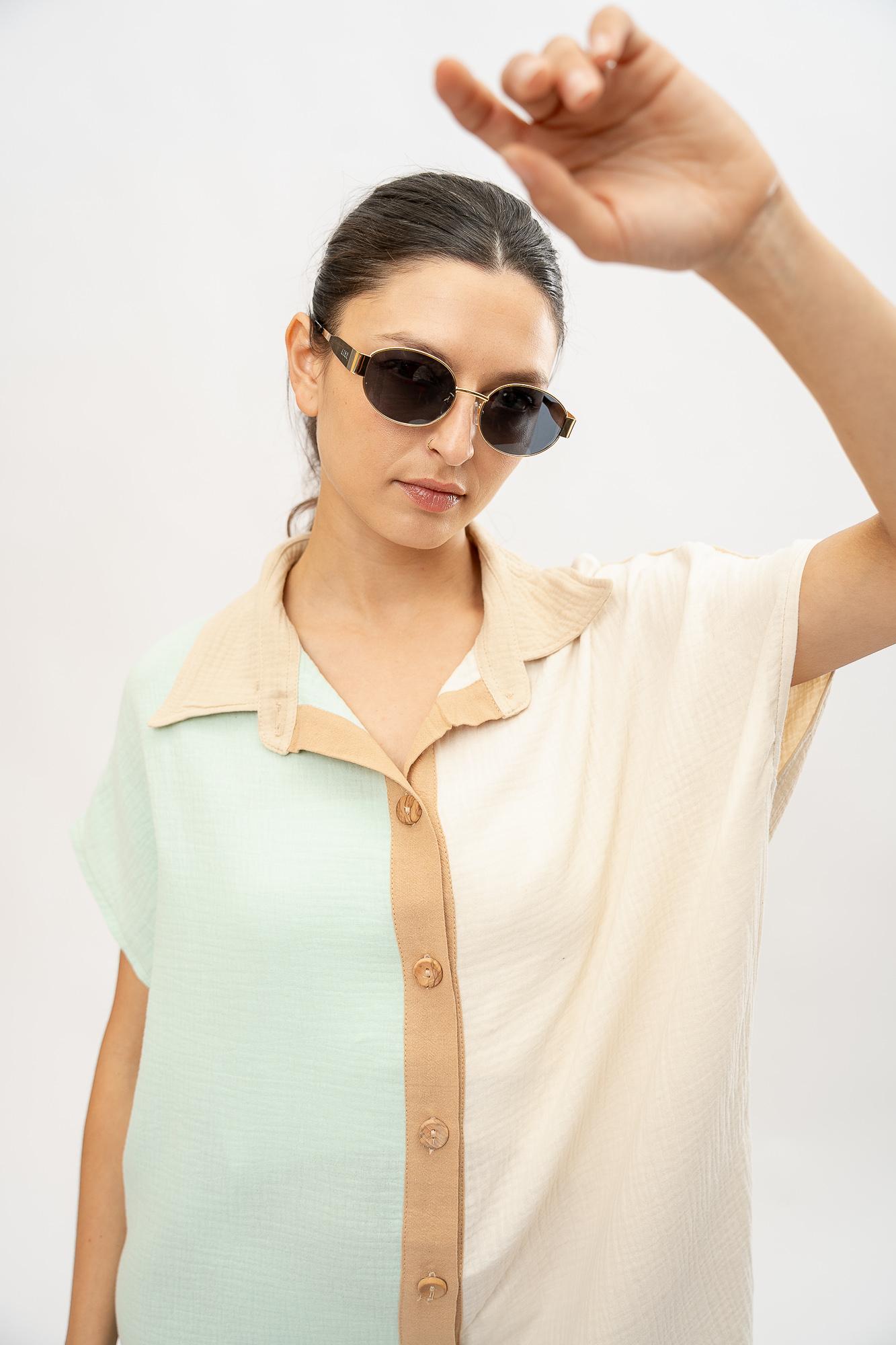 Camisa Fiko beige talle unico