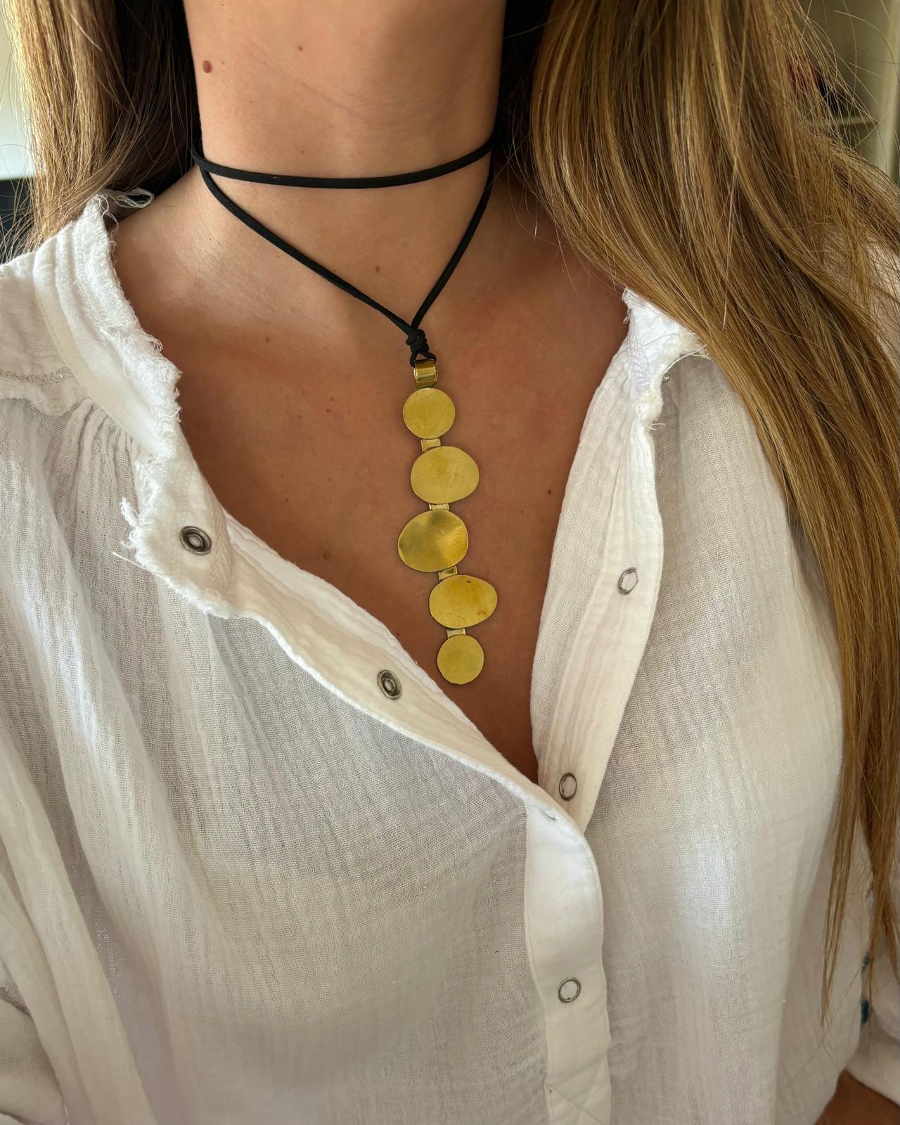 Collar Malta tiento dorado n/a