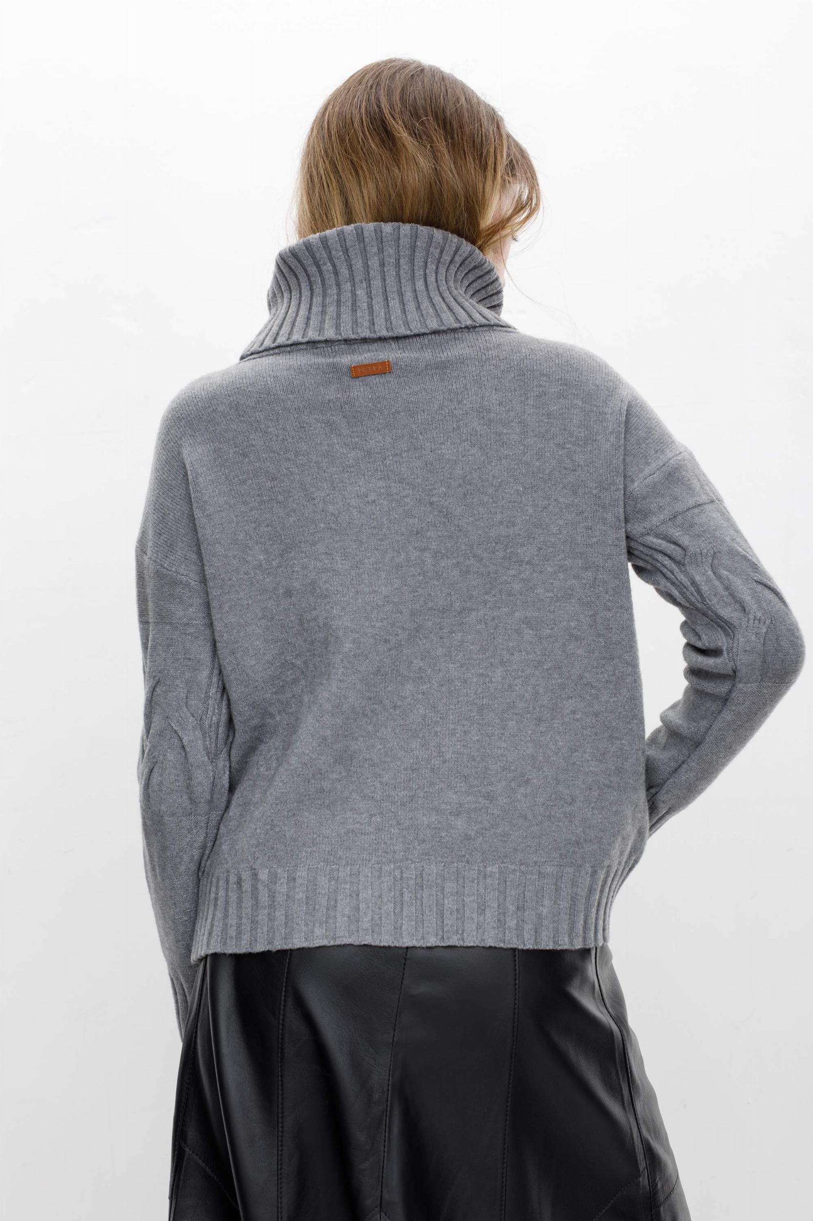 Sweater Poleron Pampa gris talle unico