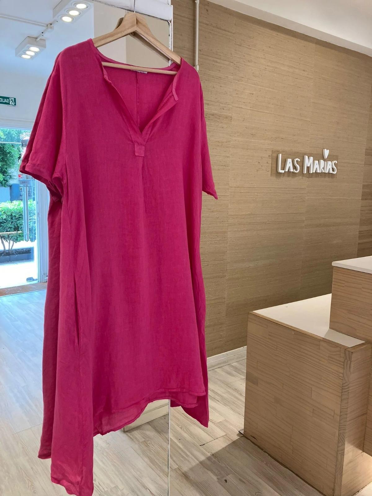 Vestido Carrara fucsia talle unico